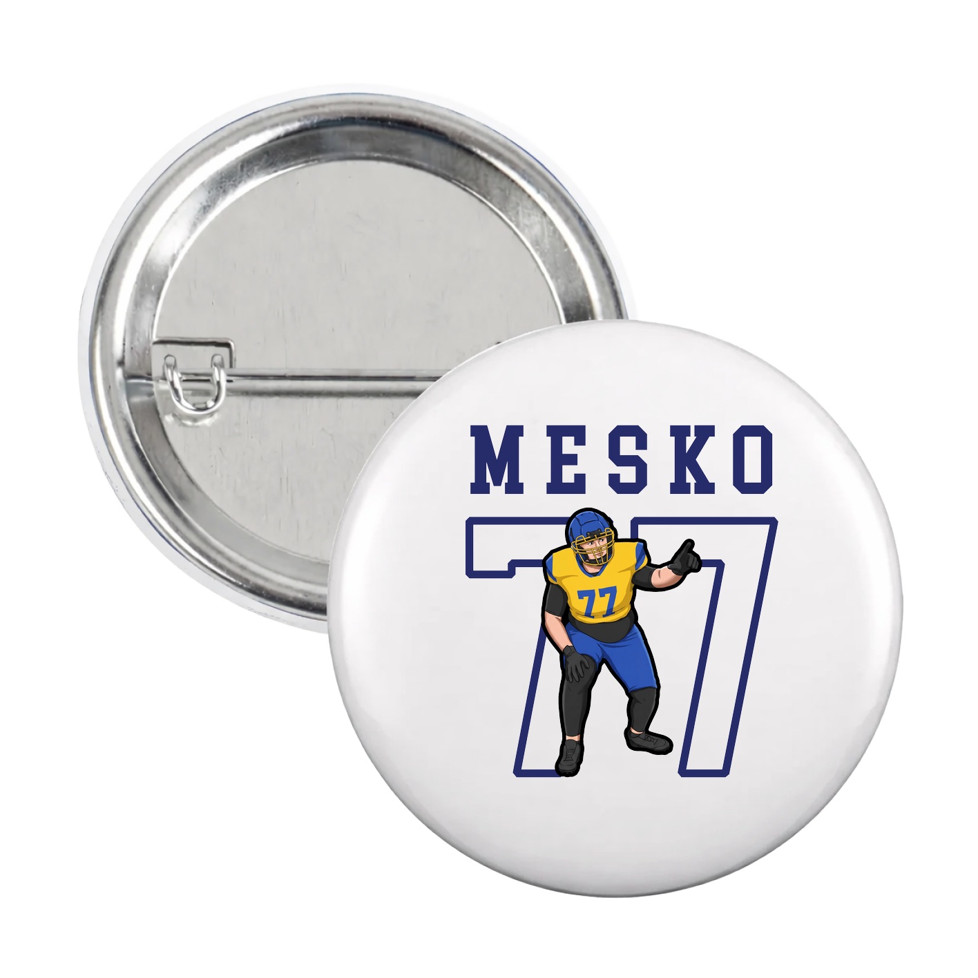 Game Day Button — Shirsey in White