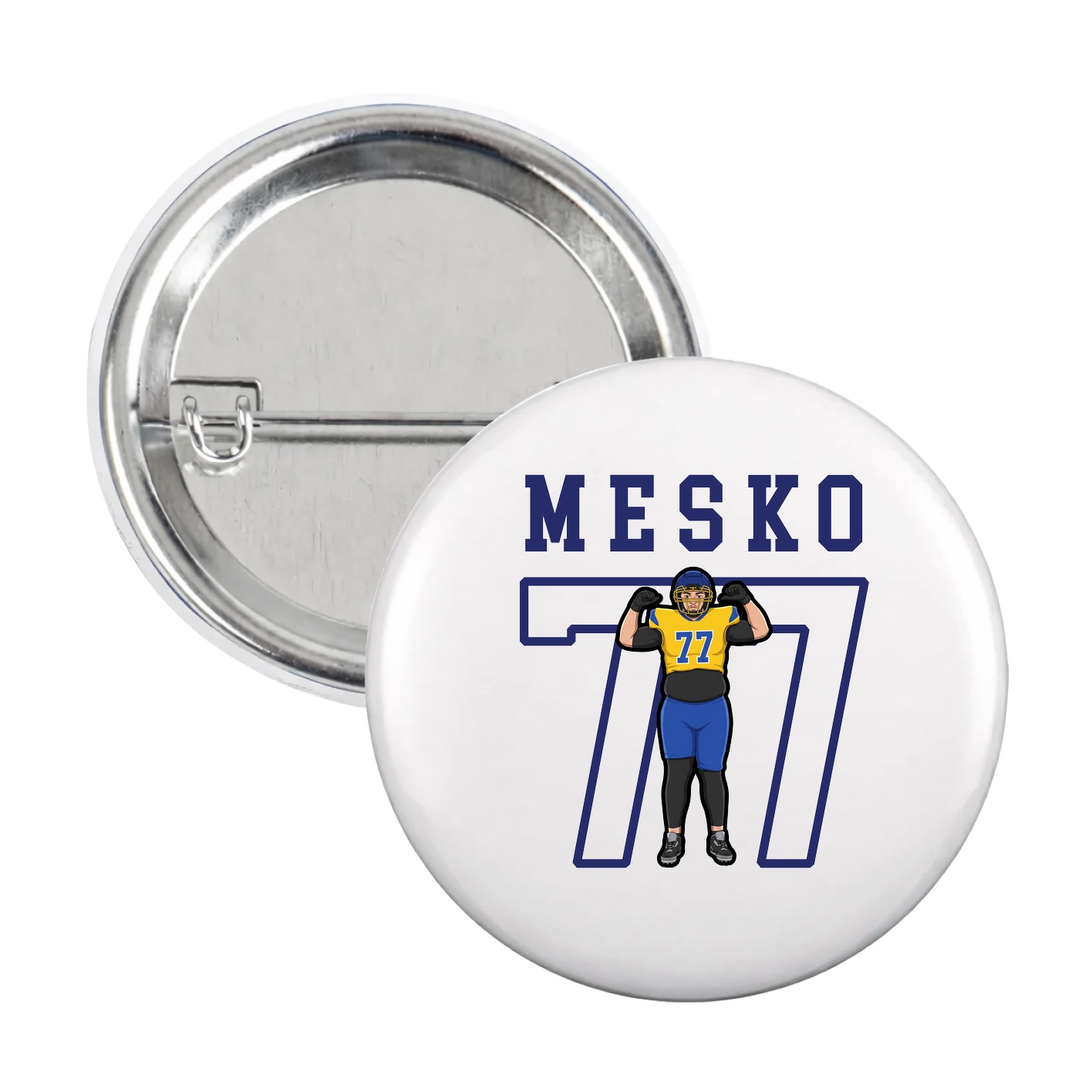 Game Day Button — Shirsey in White