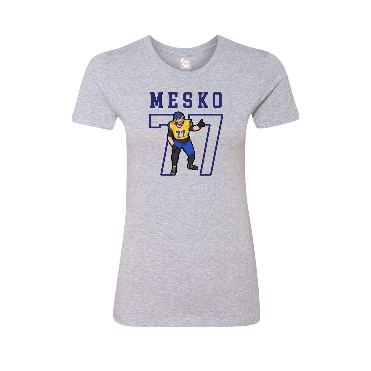 Fitted Women's Tee — Shirsey in Grey