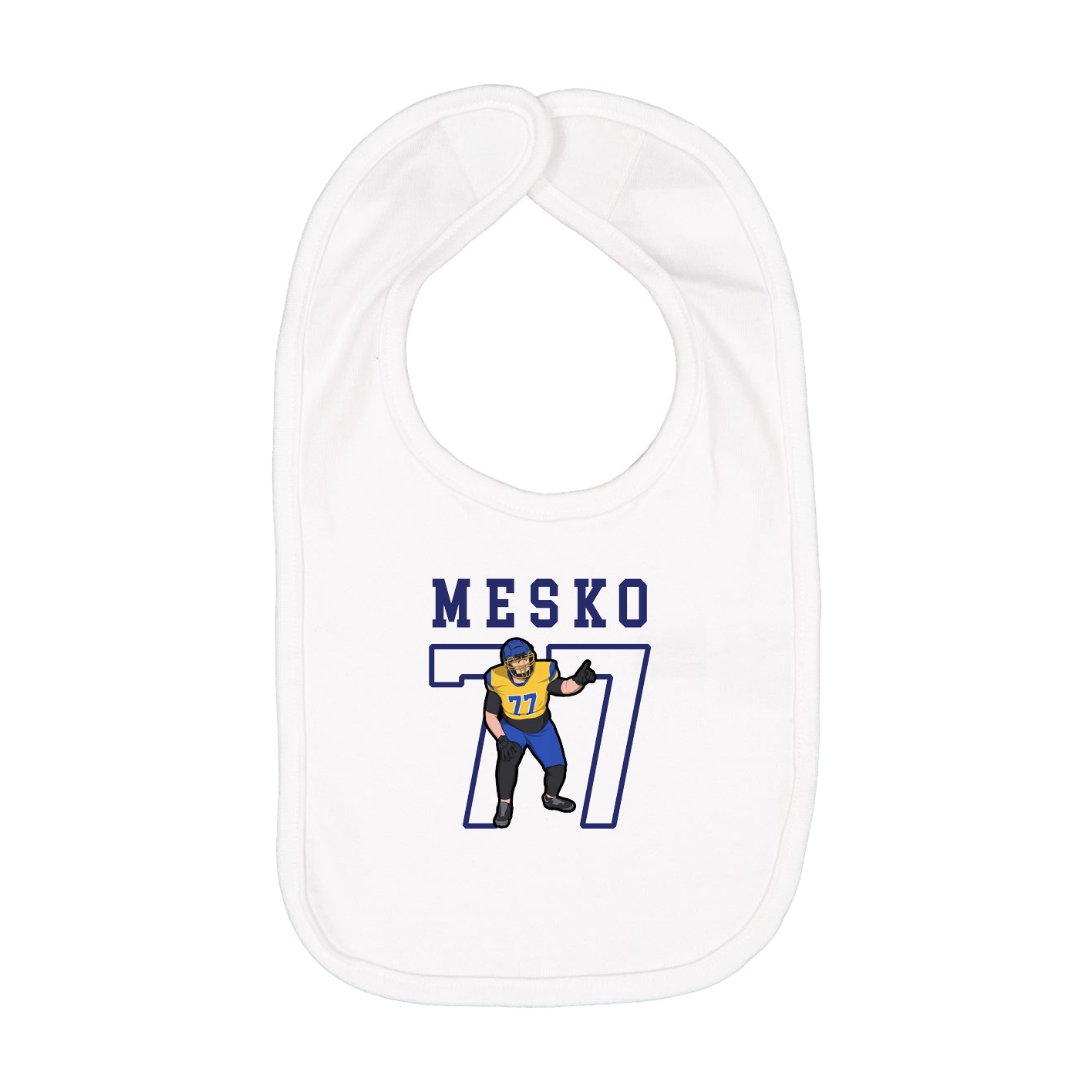 Infant Bib — Shirsey in White