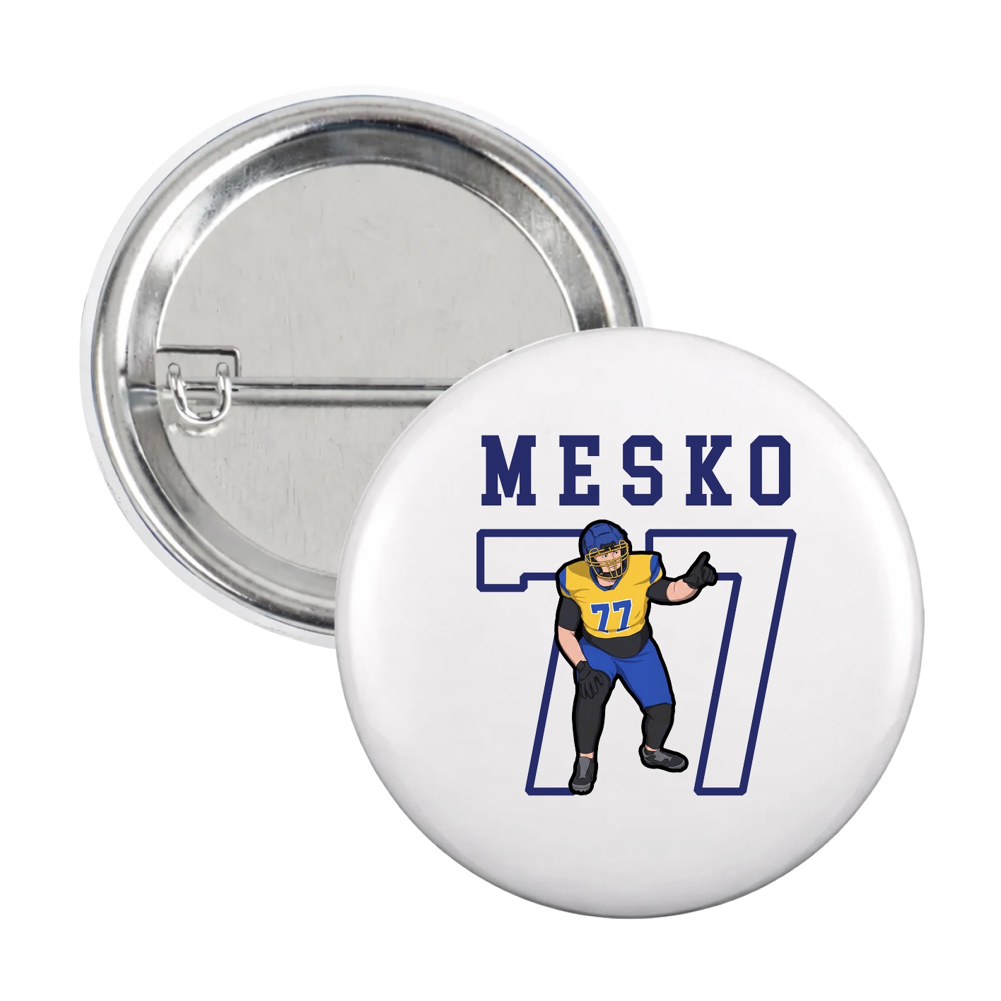Game Day Button — Shirsey in White