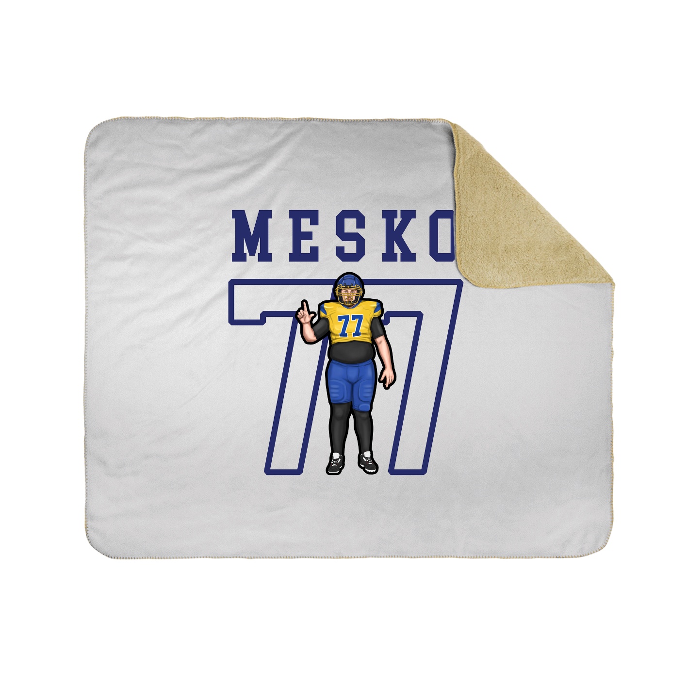 Throw Blanket — Shirsey in White