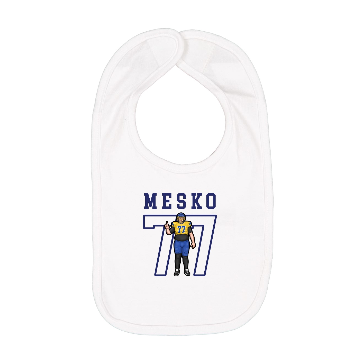 Infant Bib — Shirsey in White