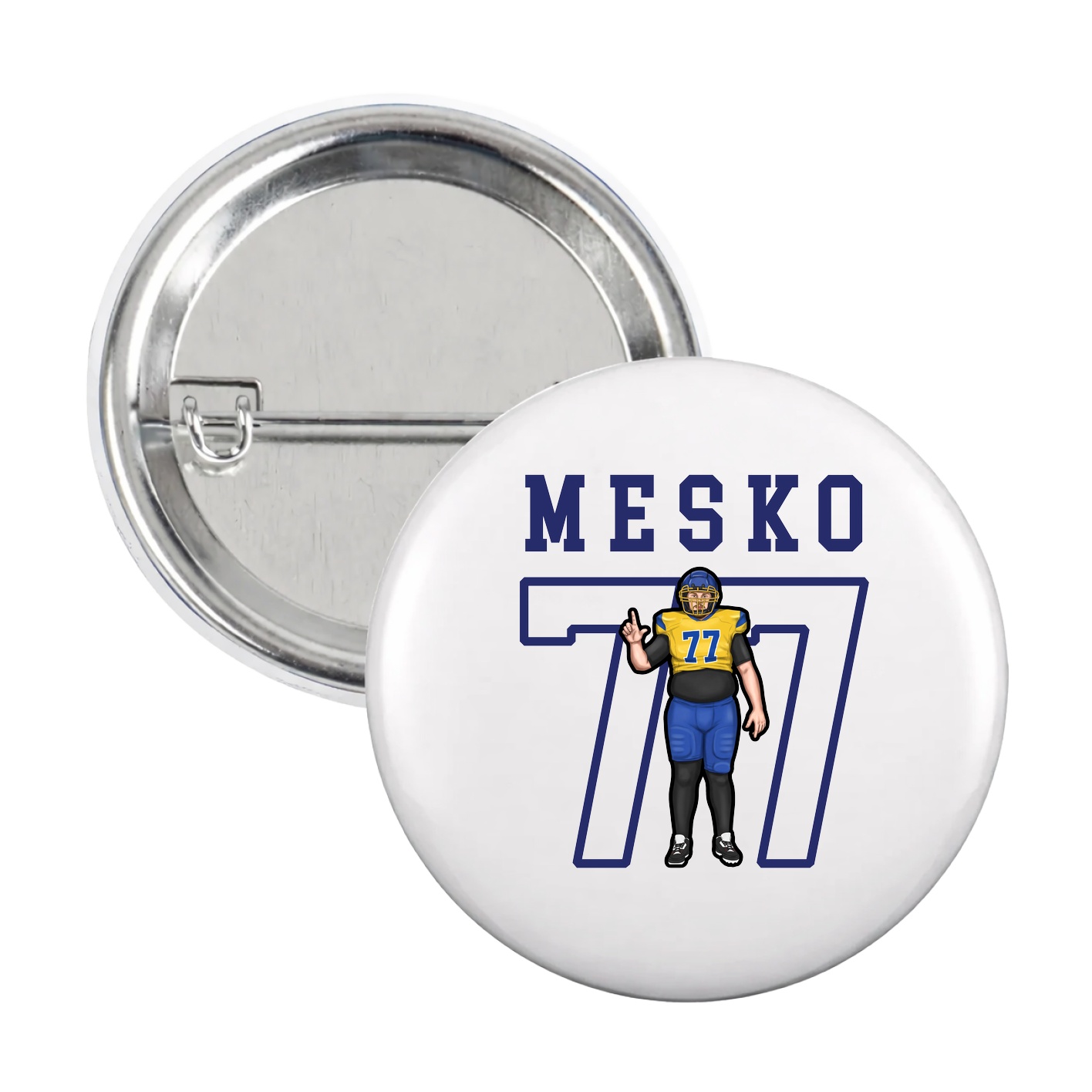 Game Day Button — Shirsey in White