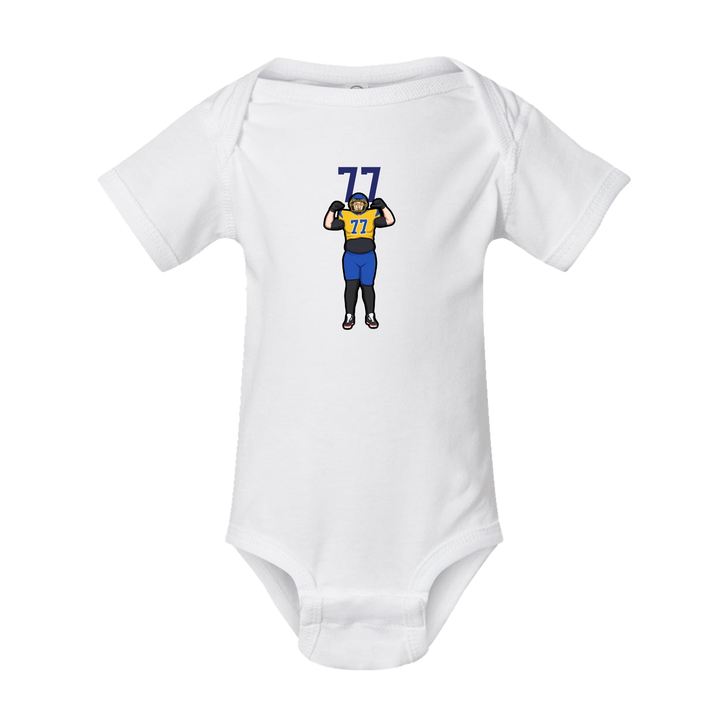 Baby Onesie — Number Top in White