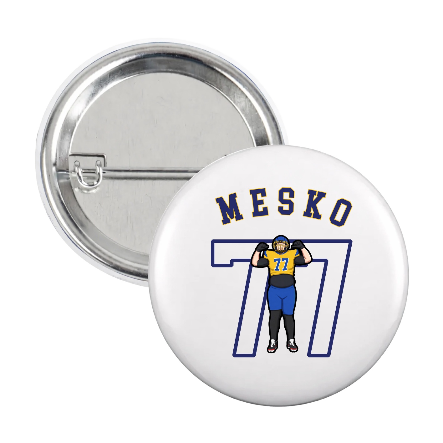 Game Day Button — Shirsey Arch in White