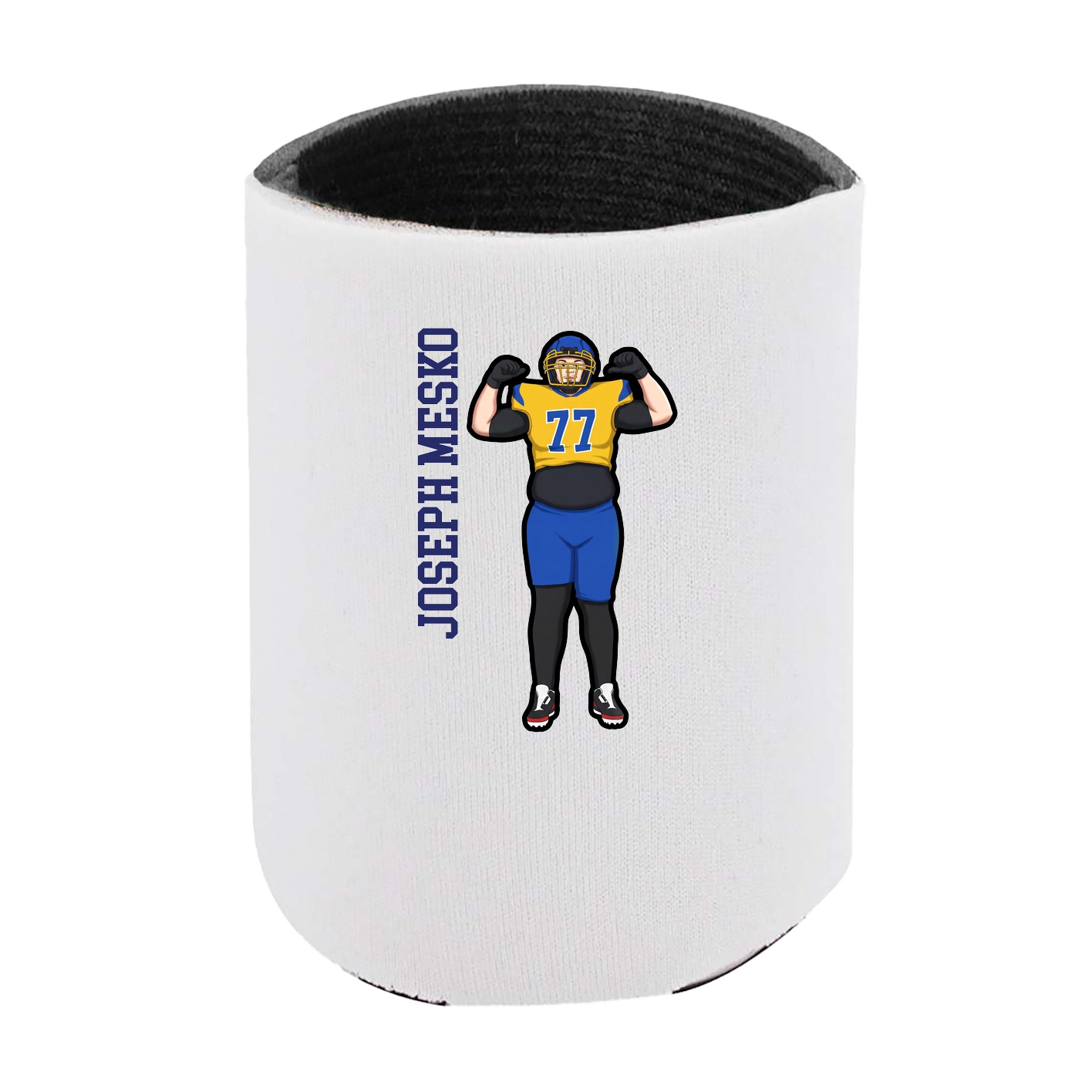 Can Holder — Name Vertical in White