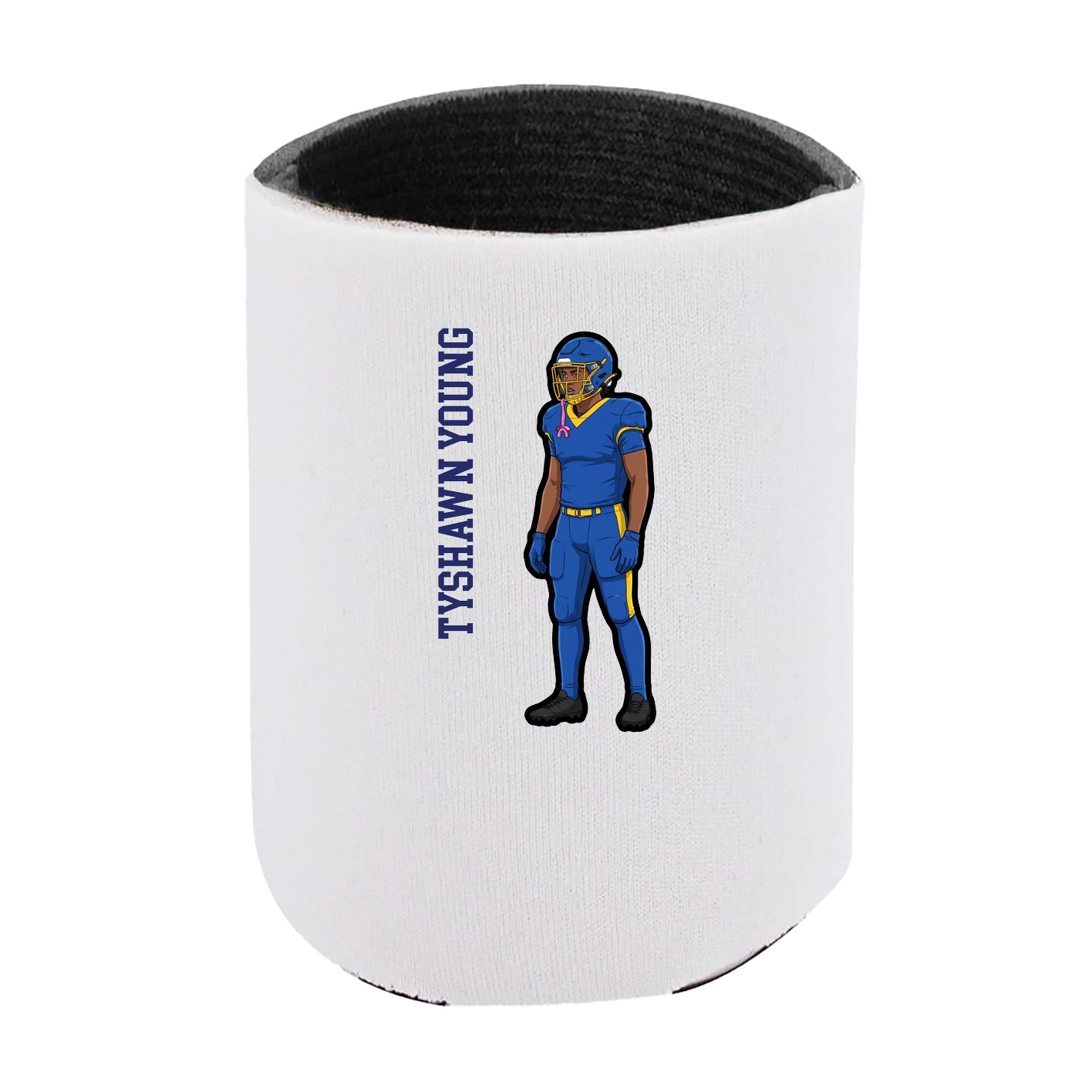 Can Holder — Name Vertical in White