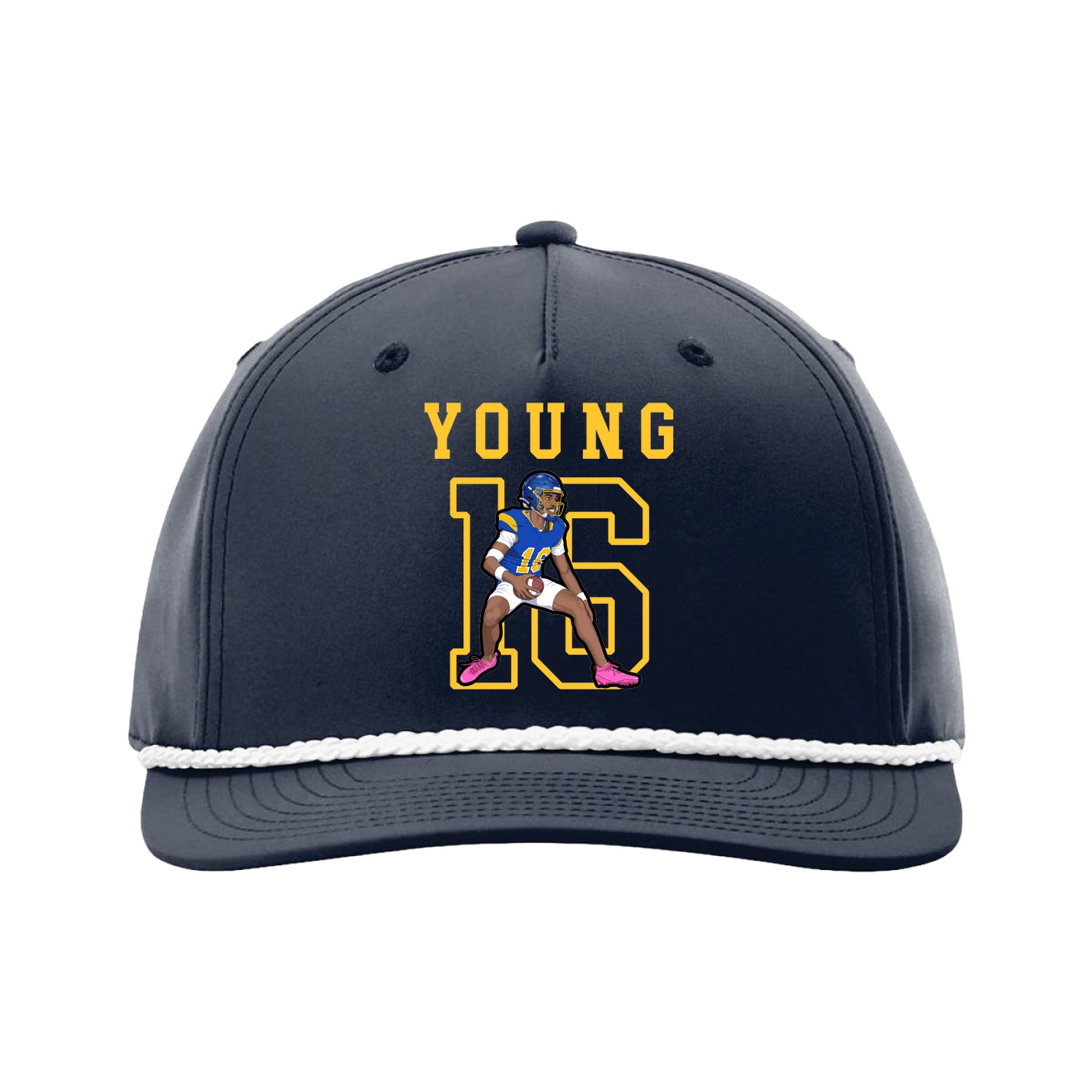 Five-Panel Classic Rope Cap — Shirsey in Navy