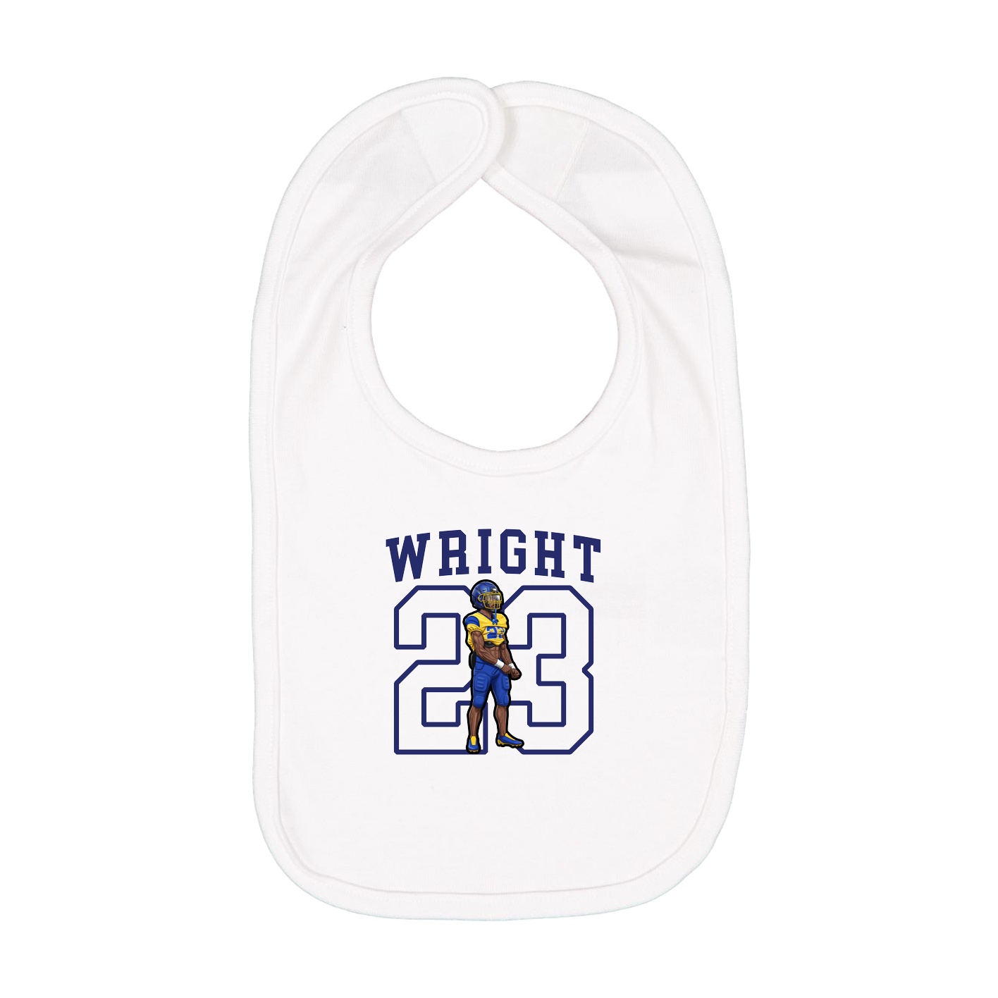 Infant Bib — Shirsey in White