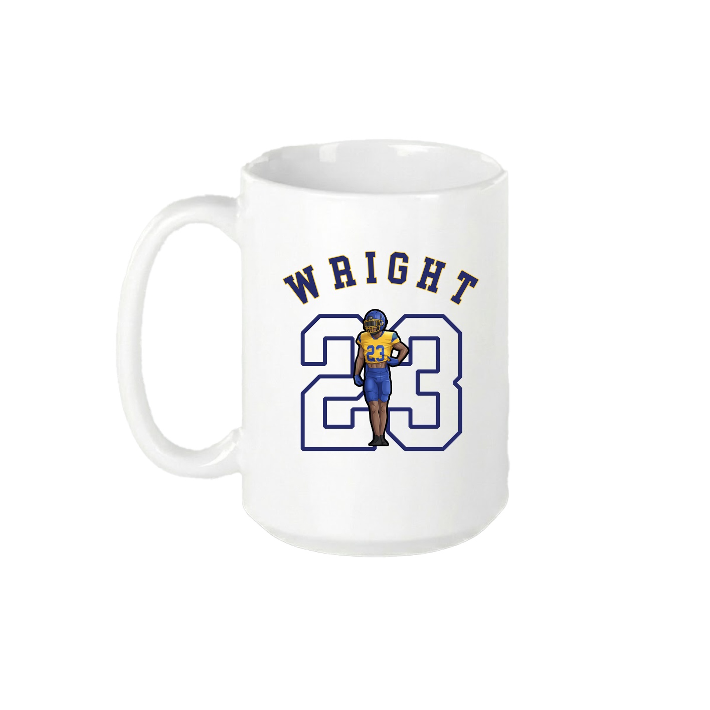 15oz Coffee Mug — Shirsey Arch in White