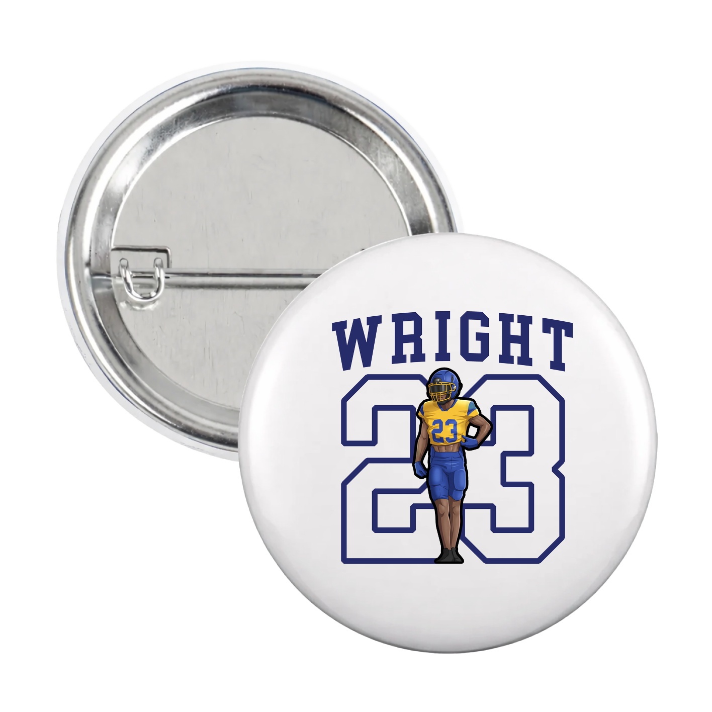 Game Day Button — Shirsey in White