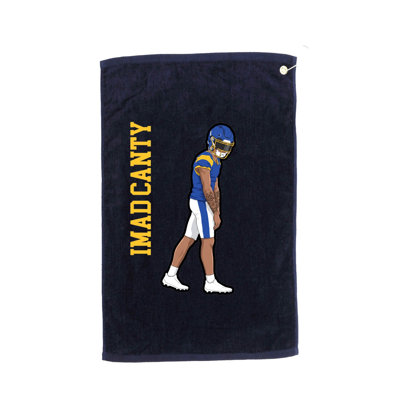 Golf Towel — Name Vertical in Navy