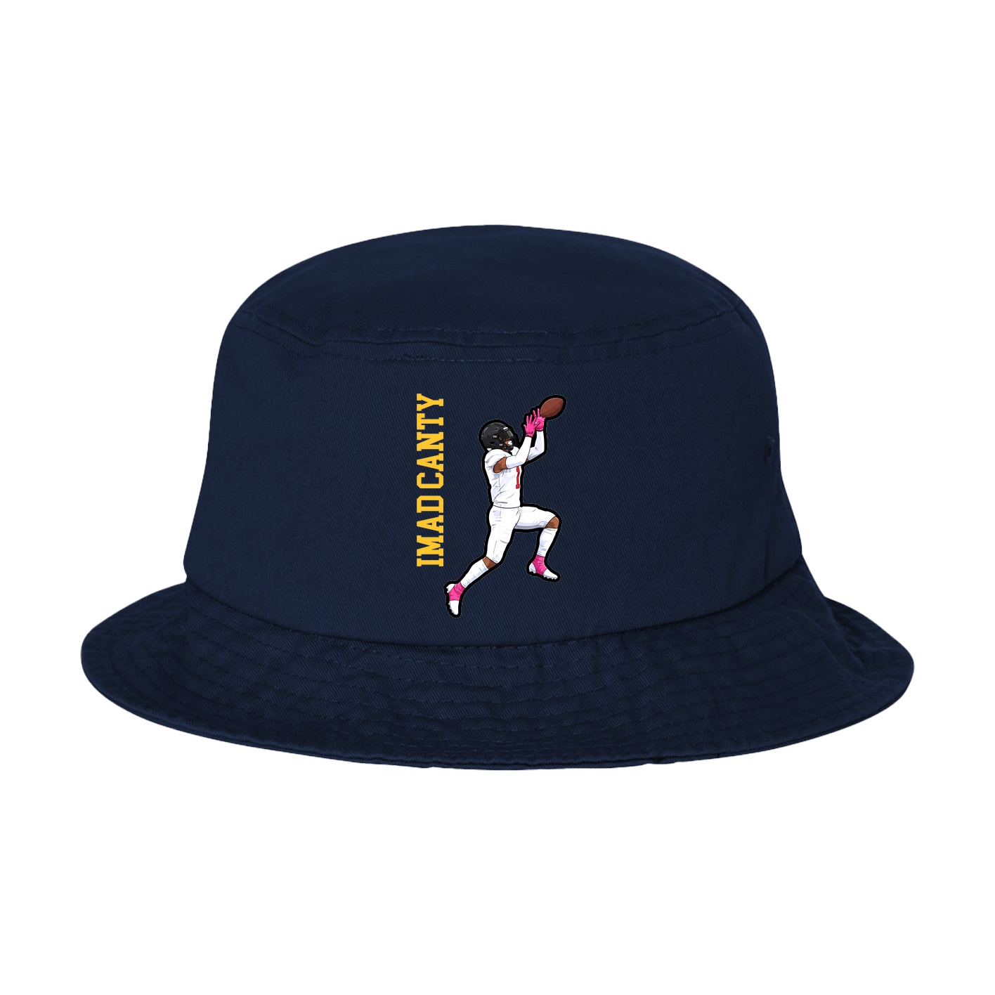 Bucket Cap — Name Vertical in Navy