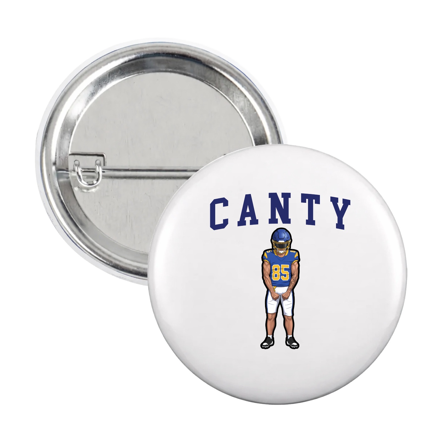 Game Day Button — Shirsey in White