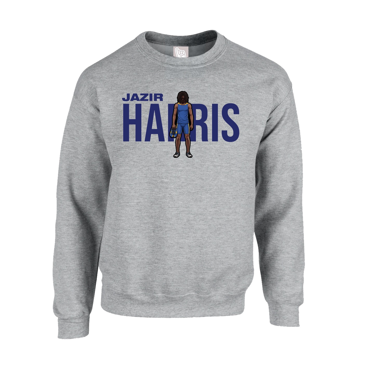 Fleece Crew — Player Name in Grey