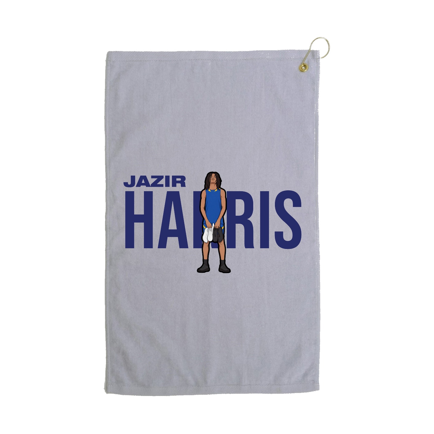 Golf Towel — Player Name in Grey