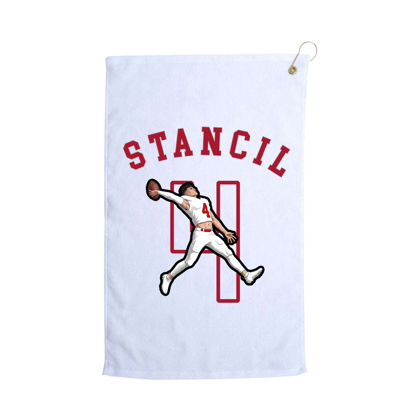 Golf Towel — Shirsey Arch in White