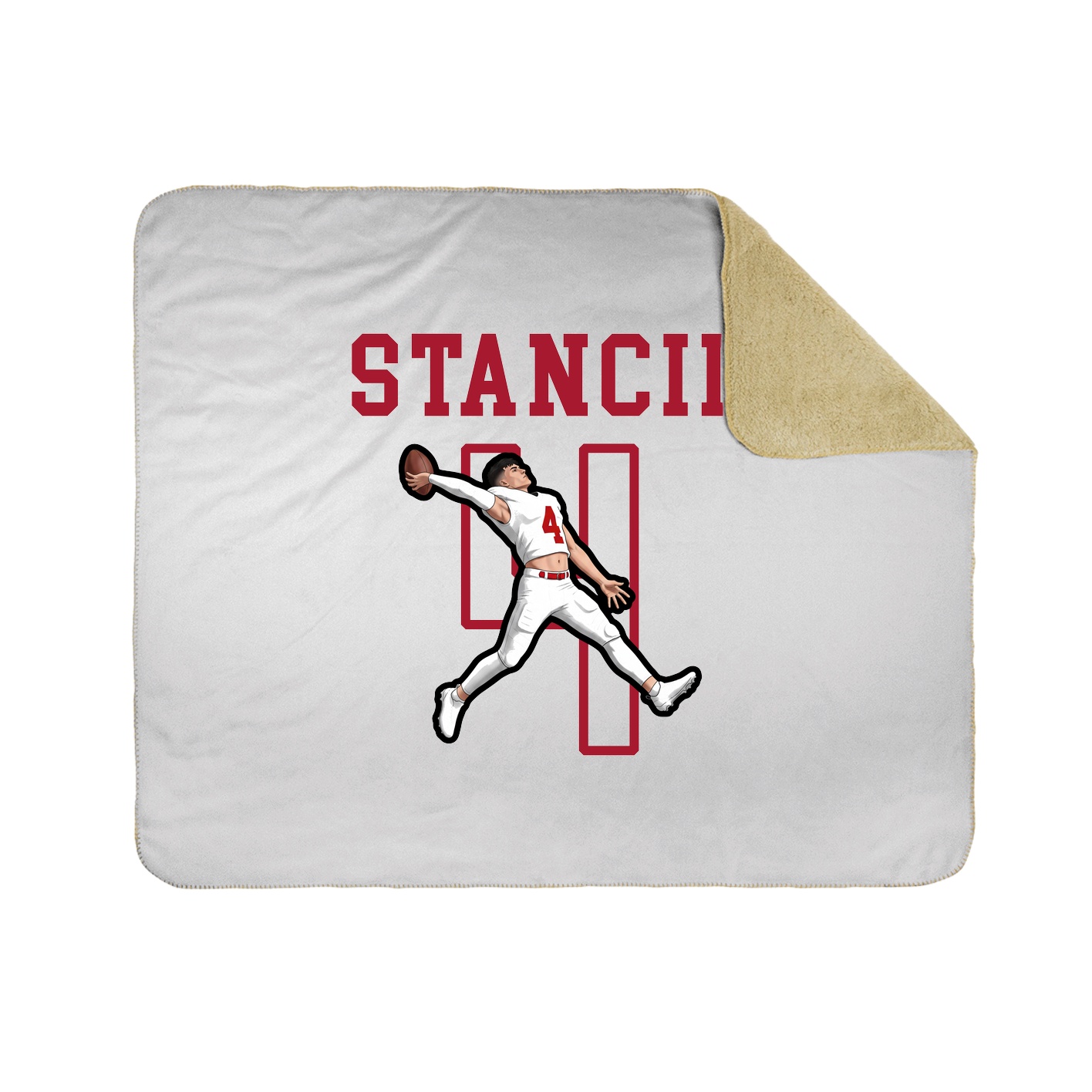 Throw Blanket — Shirsey in White