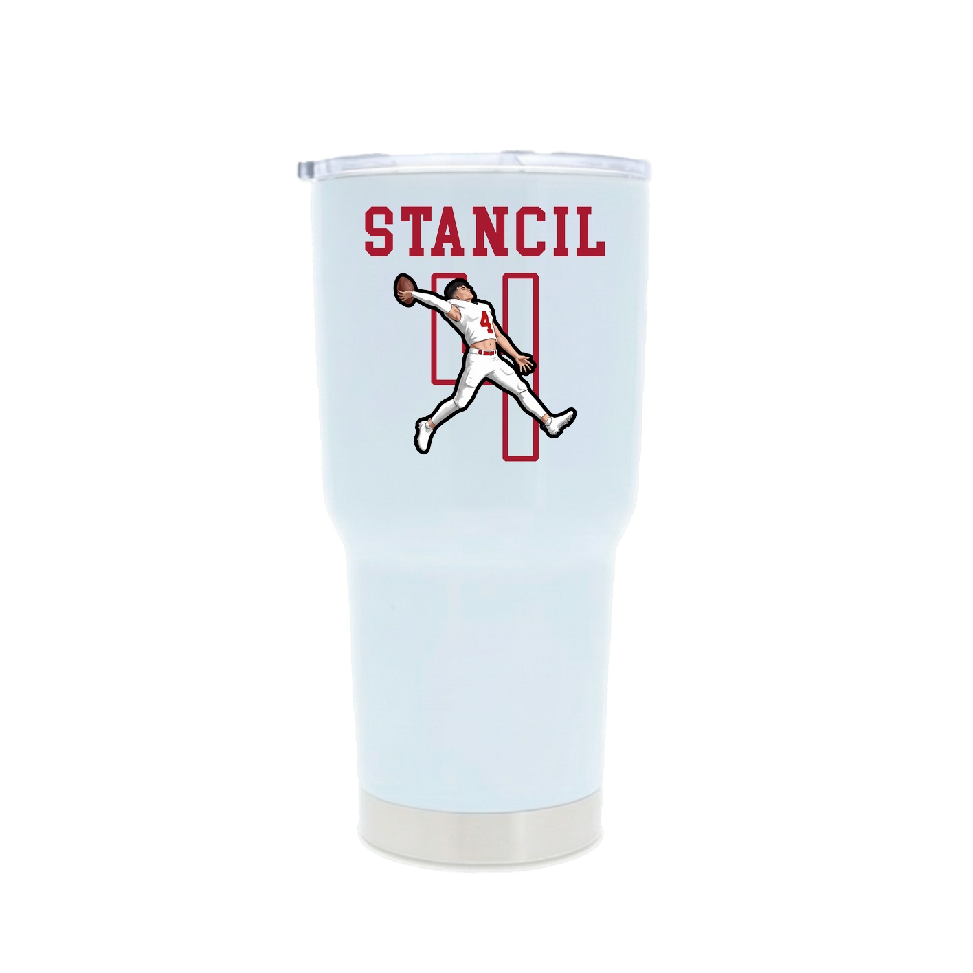 30oz Stainless Steel Tumbler — Shirsey in White
