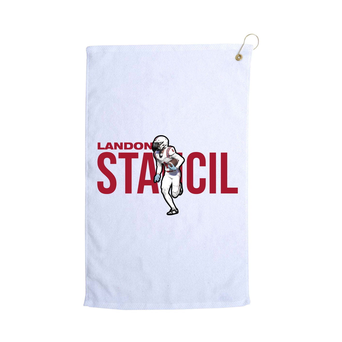 Golf Towel — Player Name in White