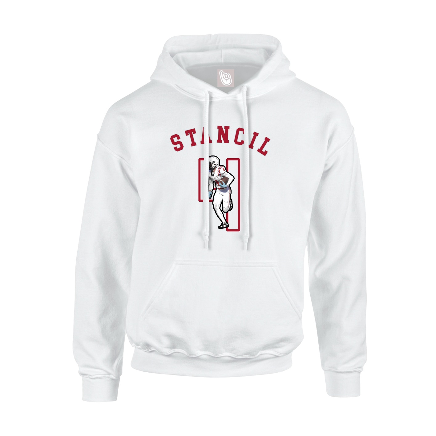 Youth Hoodie — Shirsey Arch in White