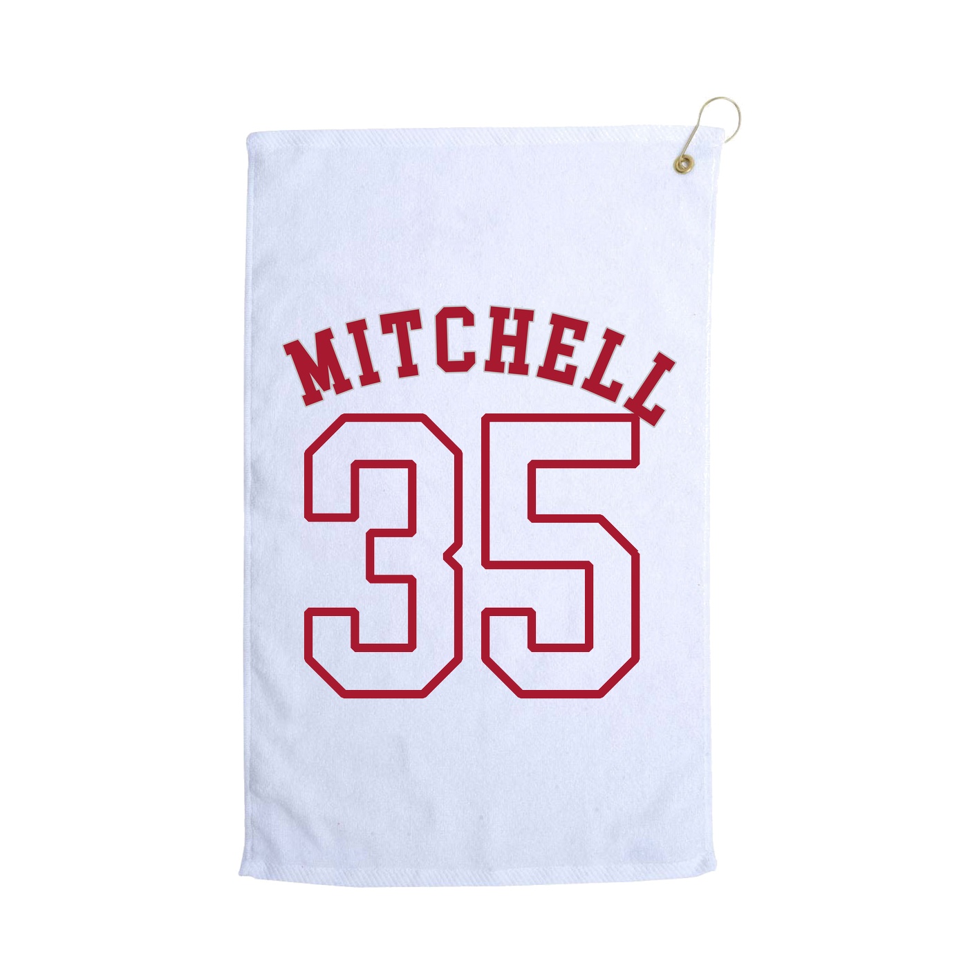 Golf Towel — Shirsey Arch in White