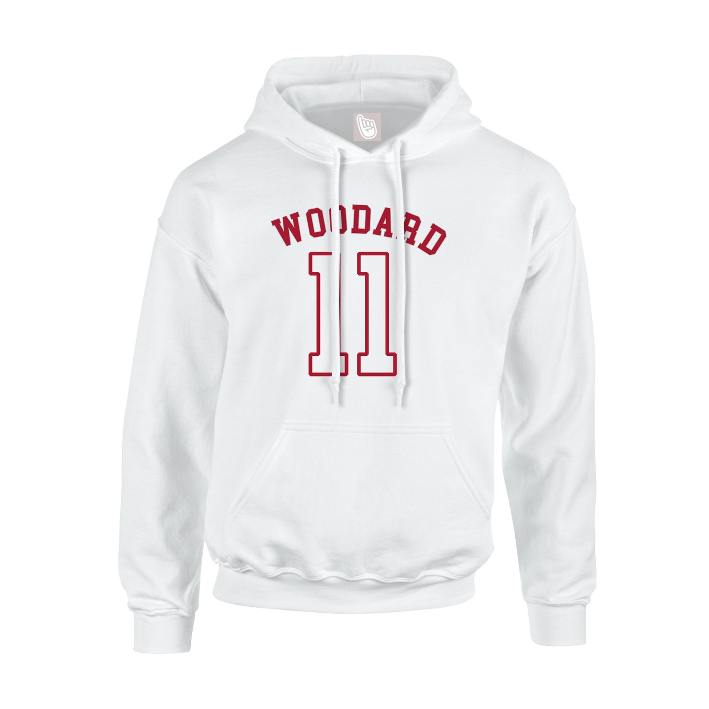 Youth Hoodie — Shirsey Arch in White