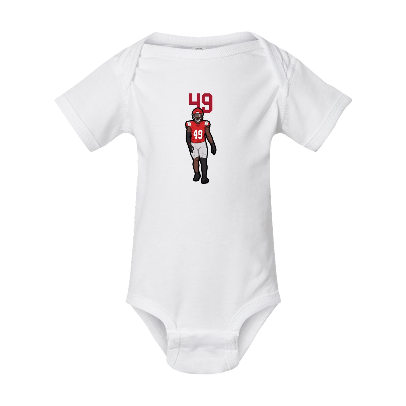 Baby Onesie — Number Top in White