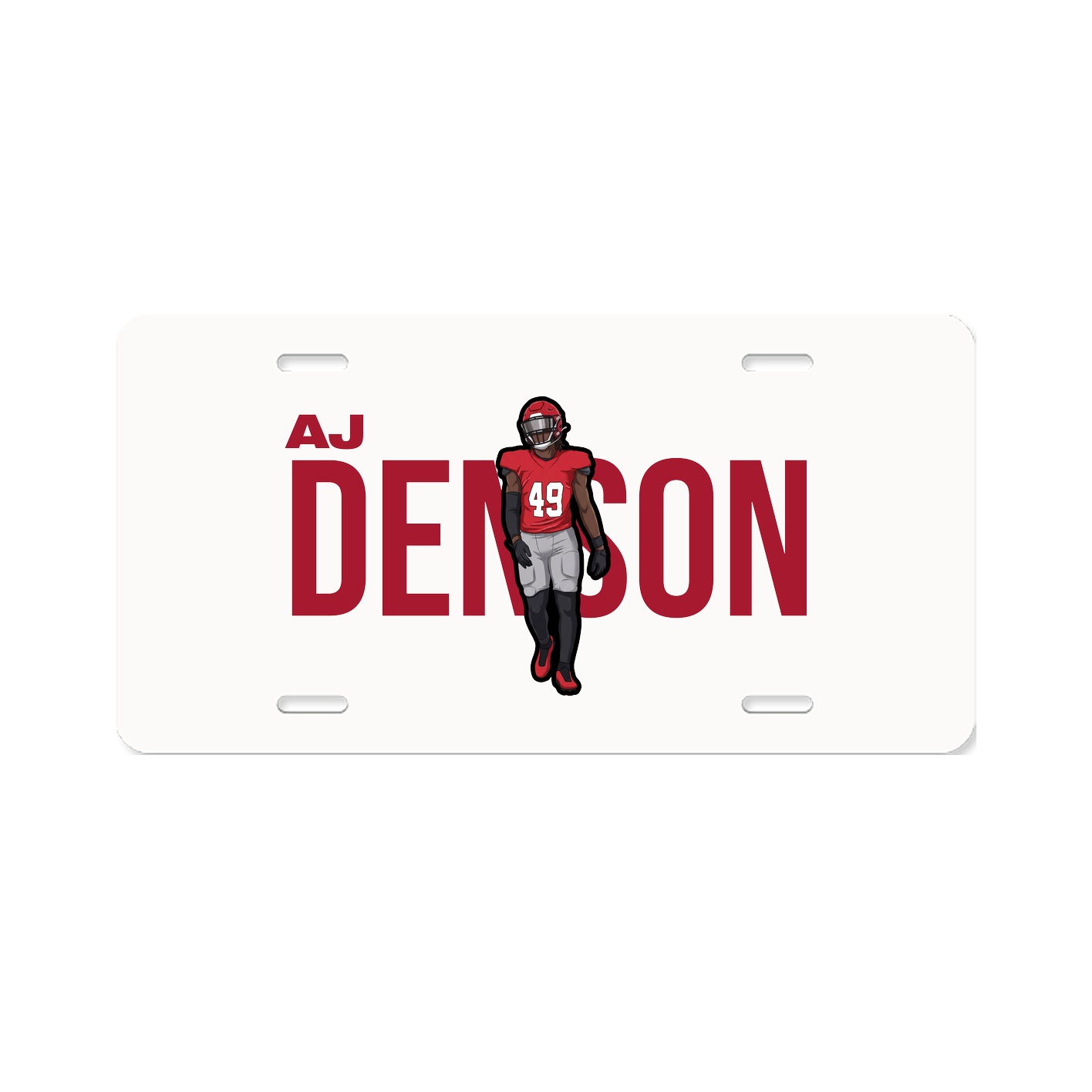 License Plate — Player Name in Classic