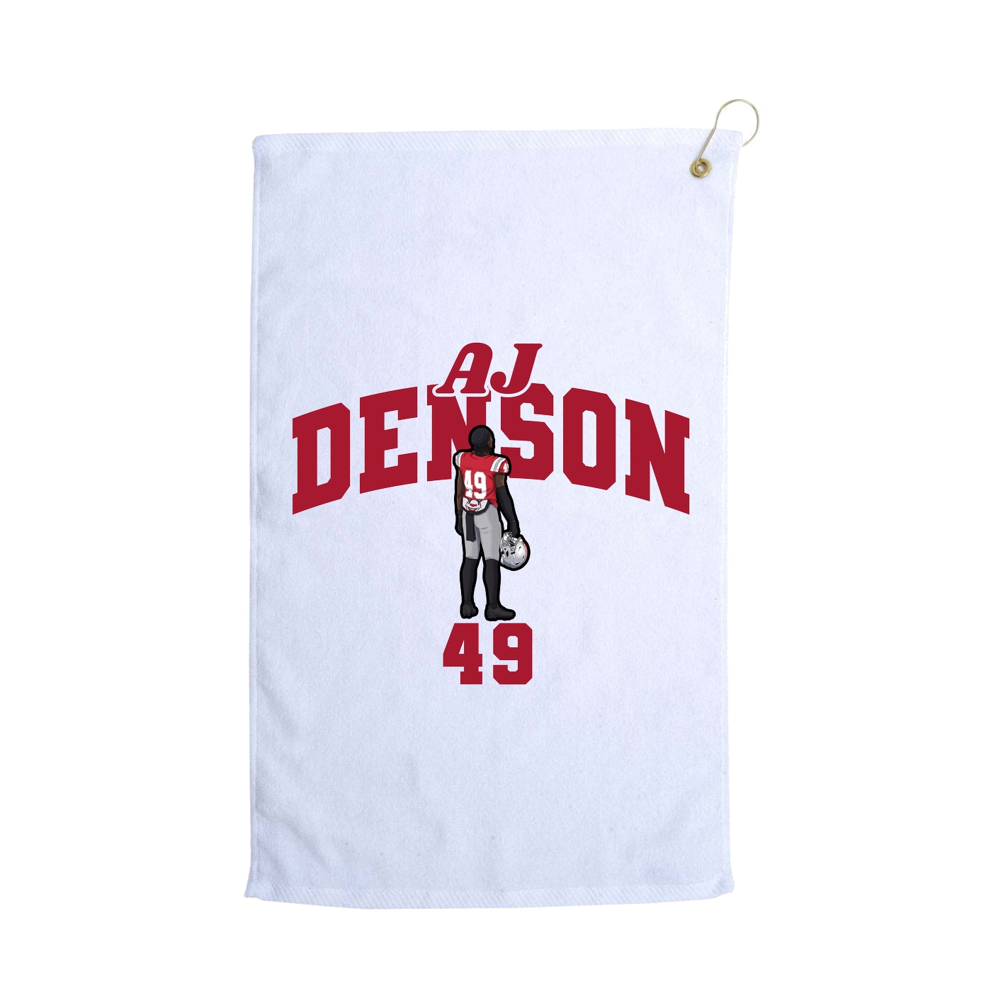 Golf Towel — Signature Arch in White