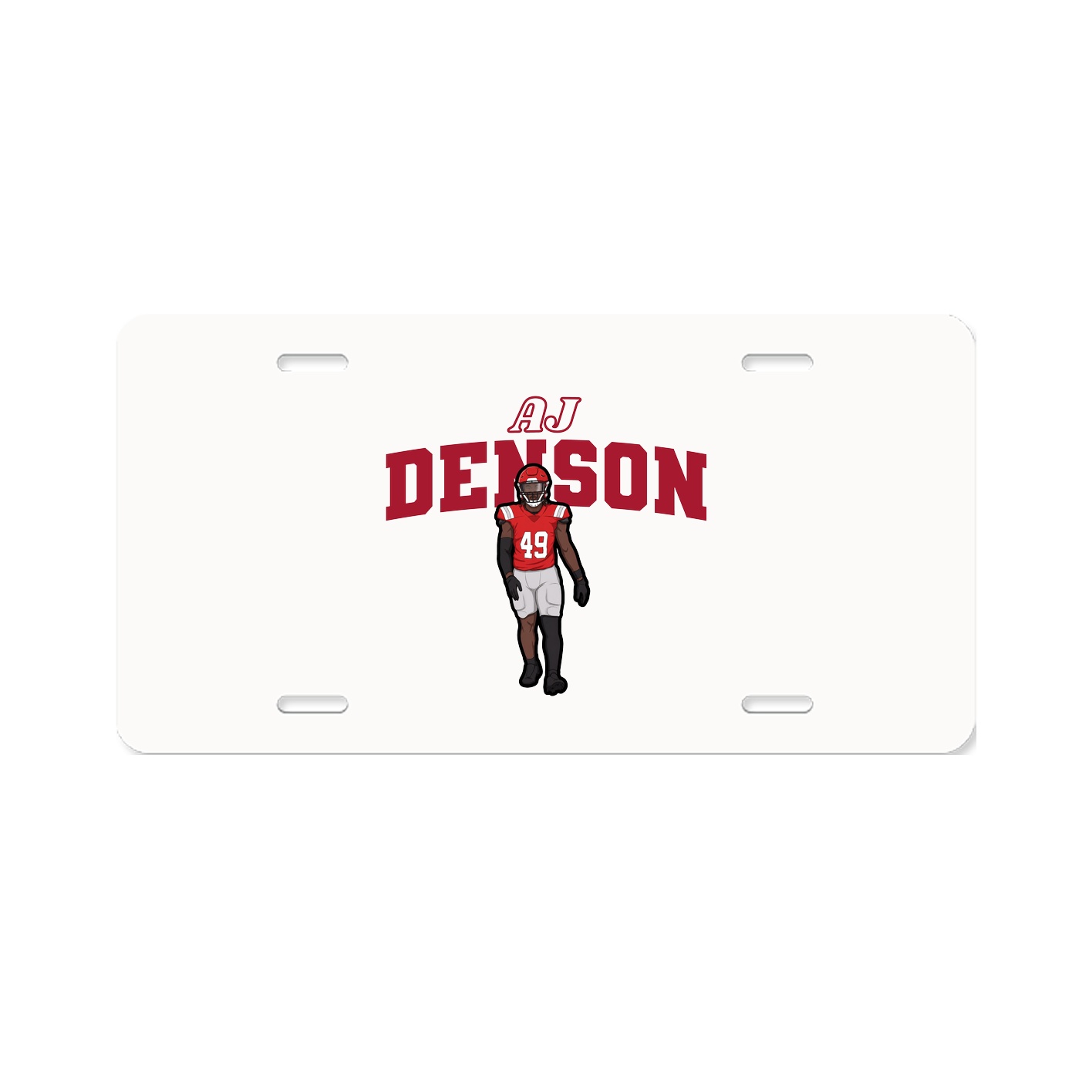 License Plate — Name Arch in Classic