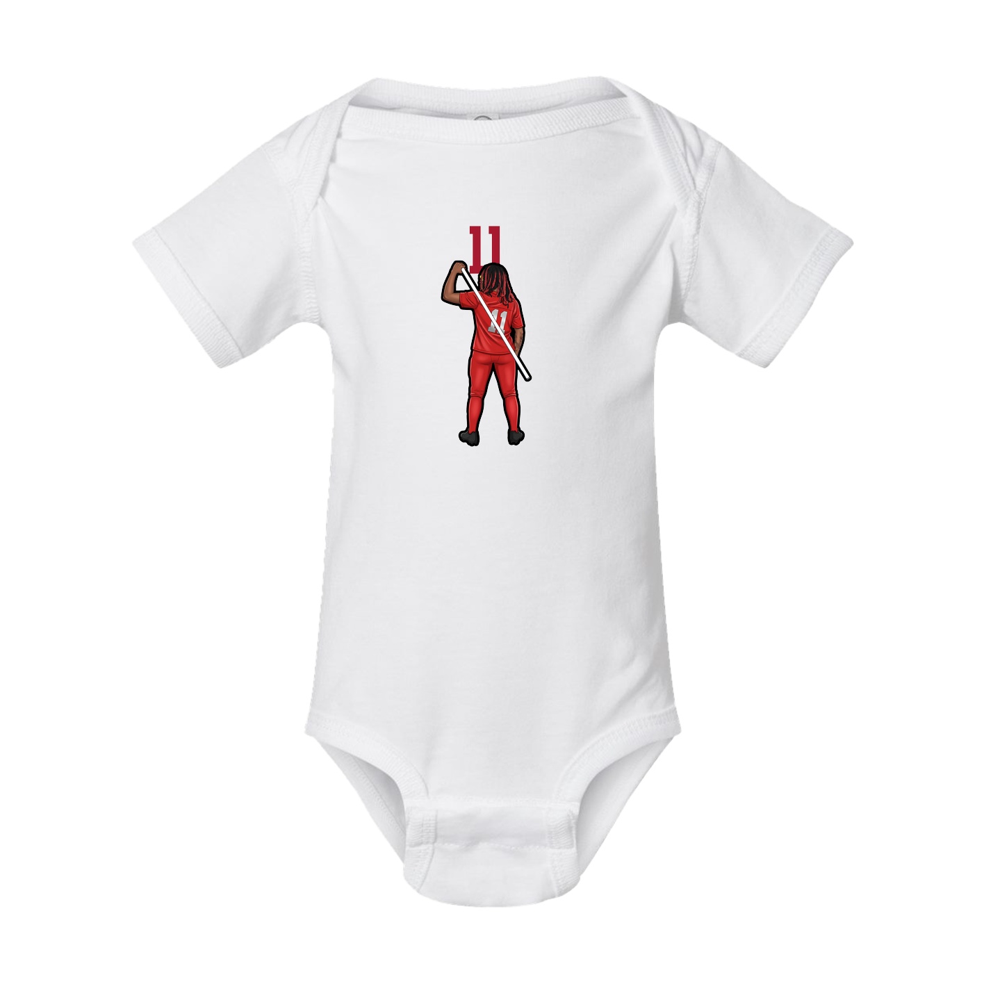 Baby Onesie — Number Top in White