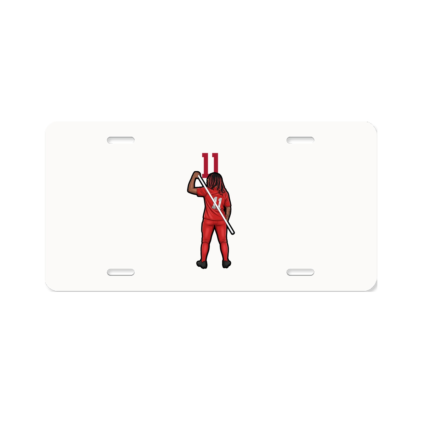 License Plate — Number Top in Classic