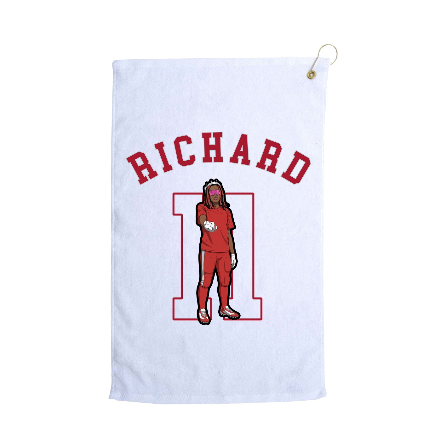 Golf Towel — Shirsey Arch in White