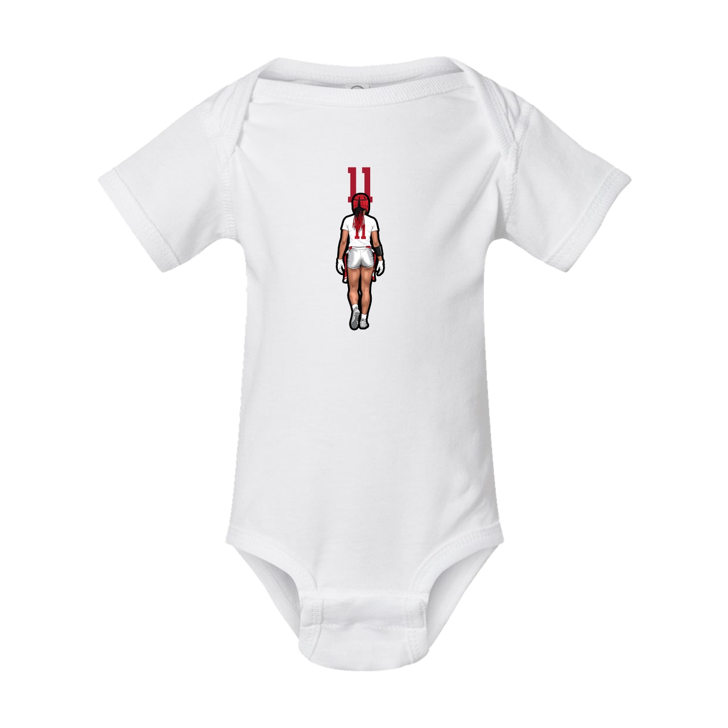 Baby Onesie — Number Top in White