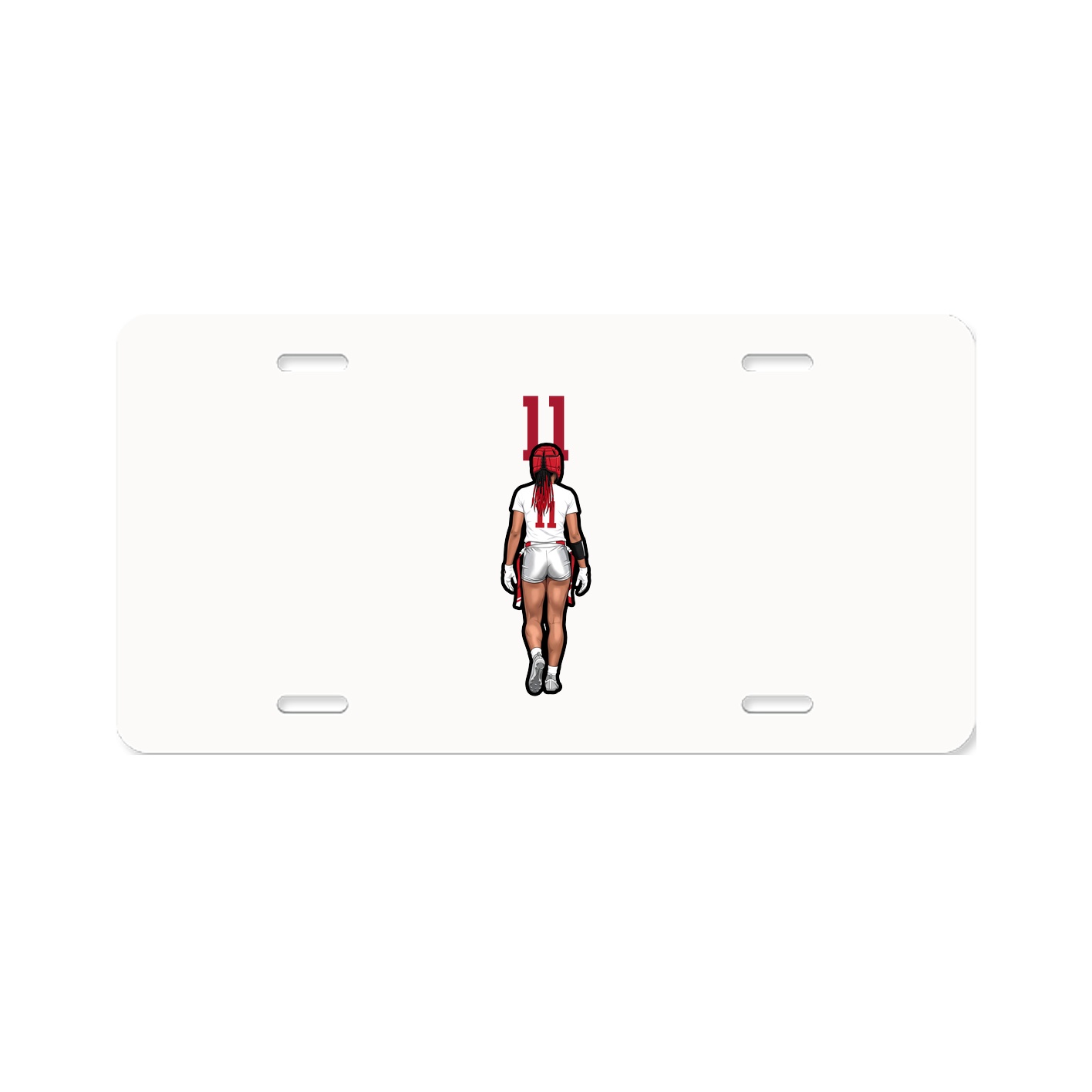 License Plate — Number Top in Classic
