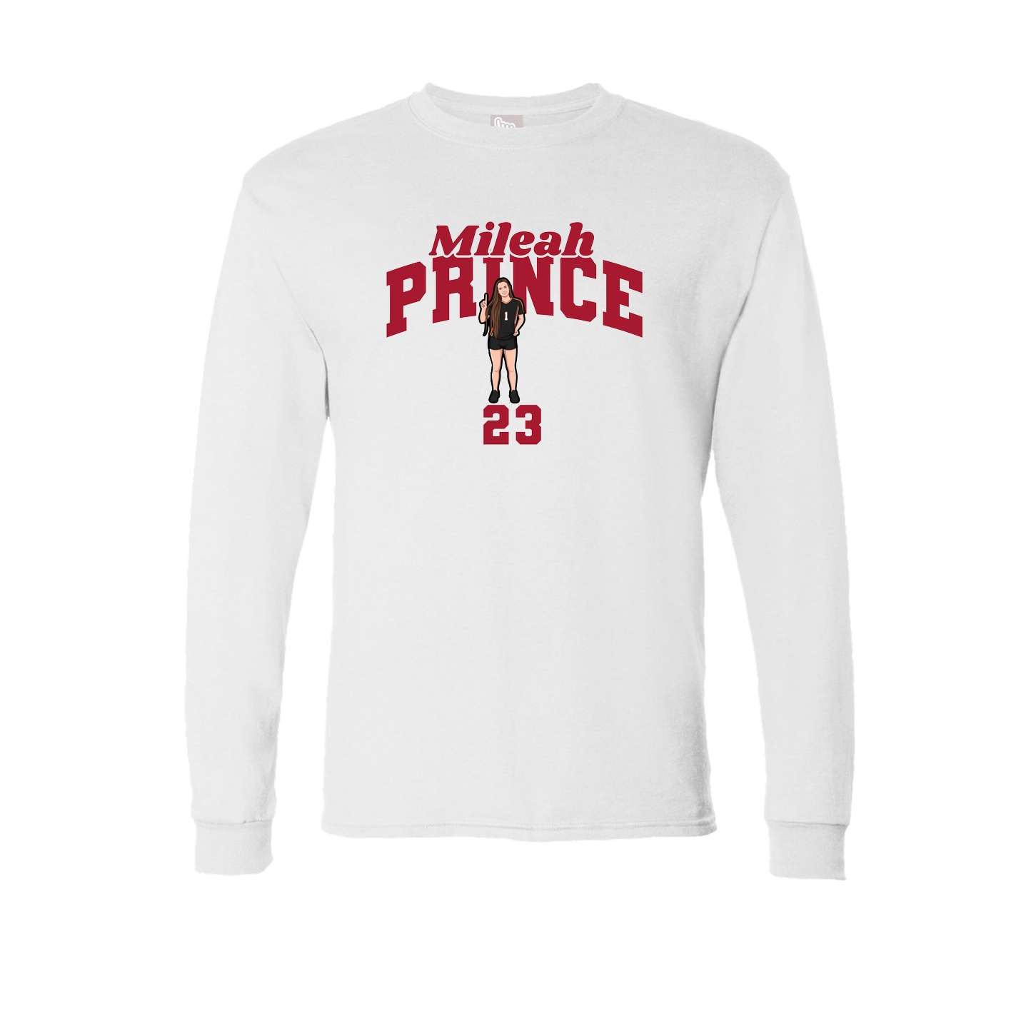 Long Sleeve Tee — Signature Arch in White