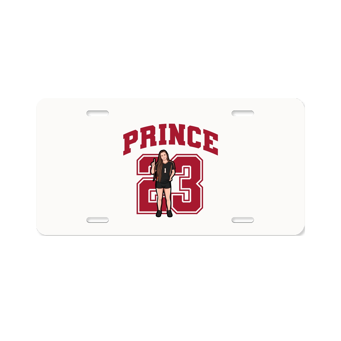 License Plate — Number in Classic