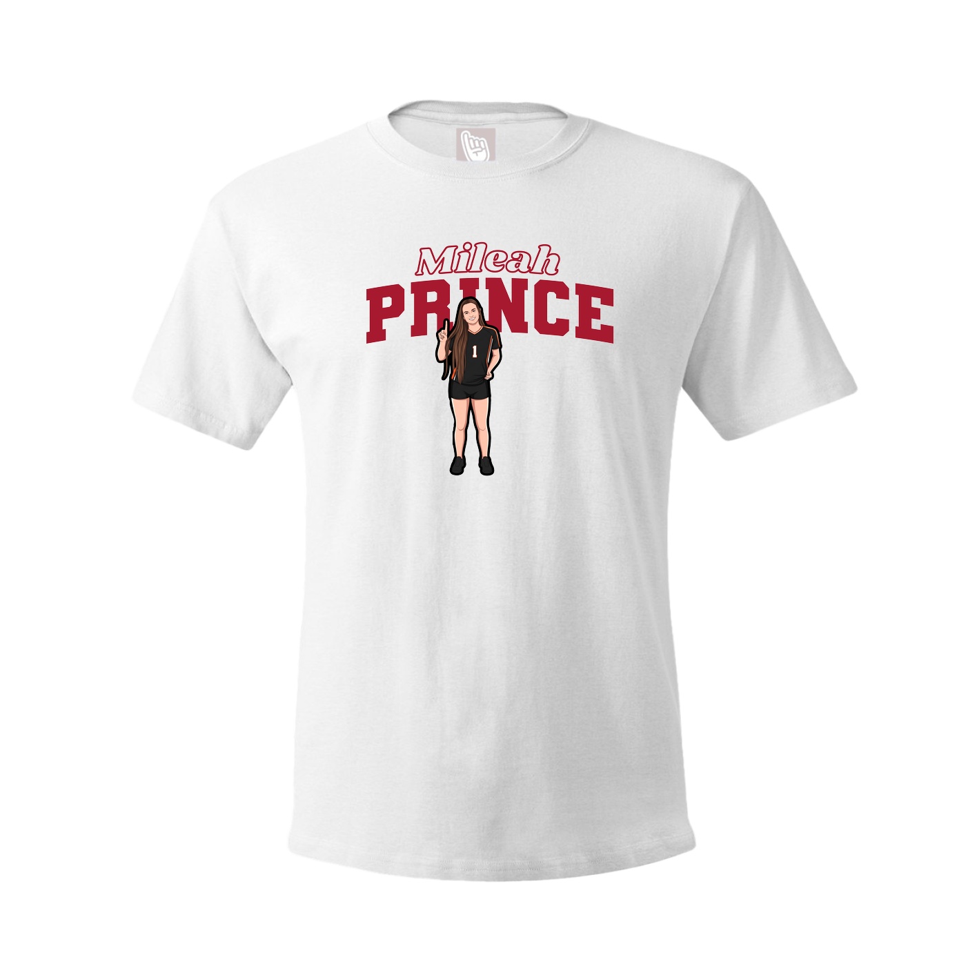 Tee — Name Arch in White