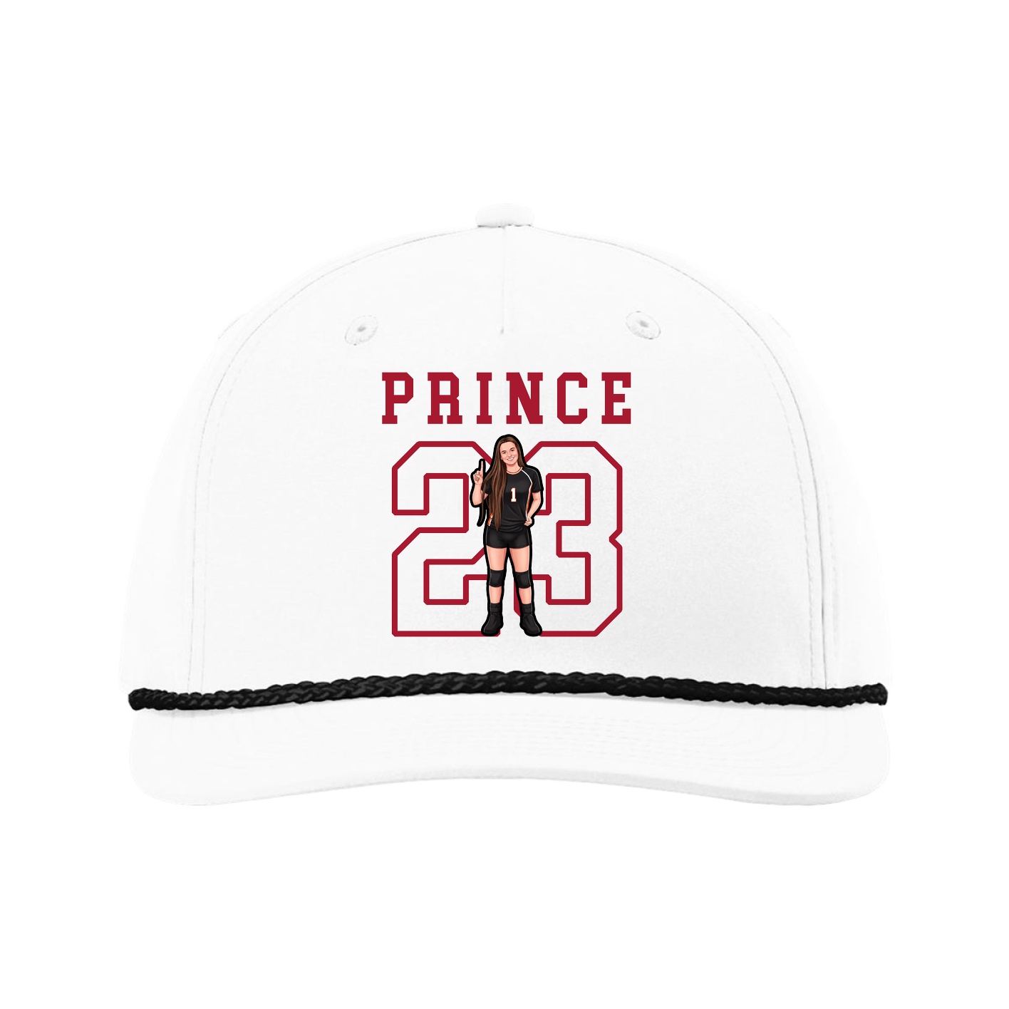 Five-Panel Classic Rope Cap — Shirsey in White