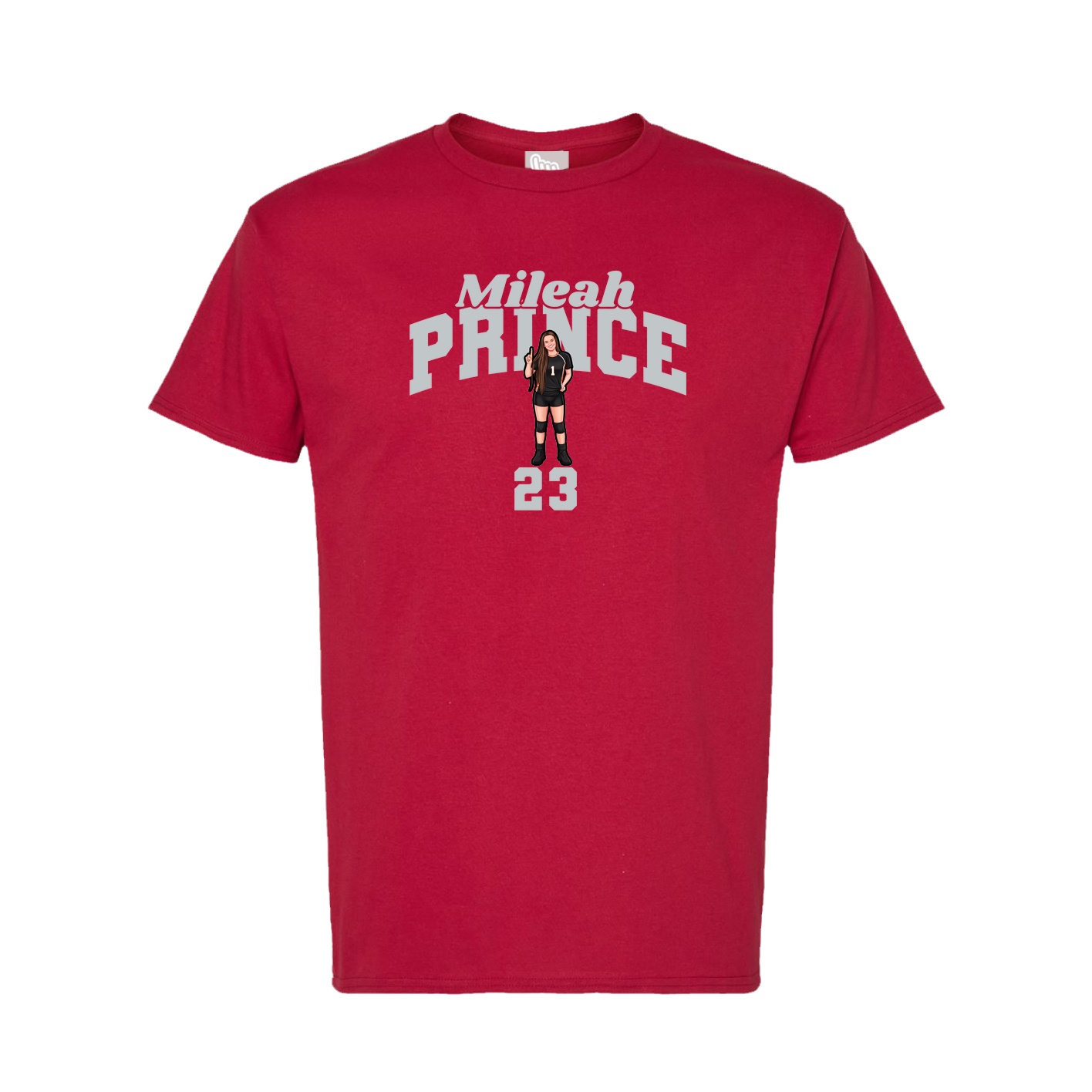 Tee — Signature Arch in Crimson