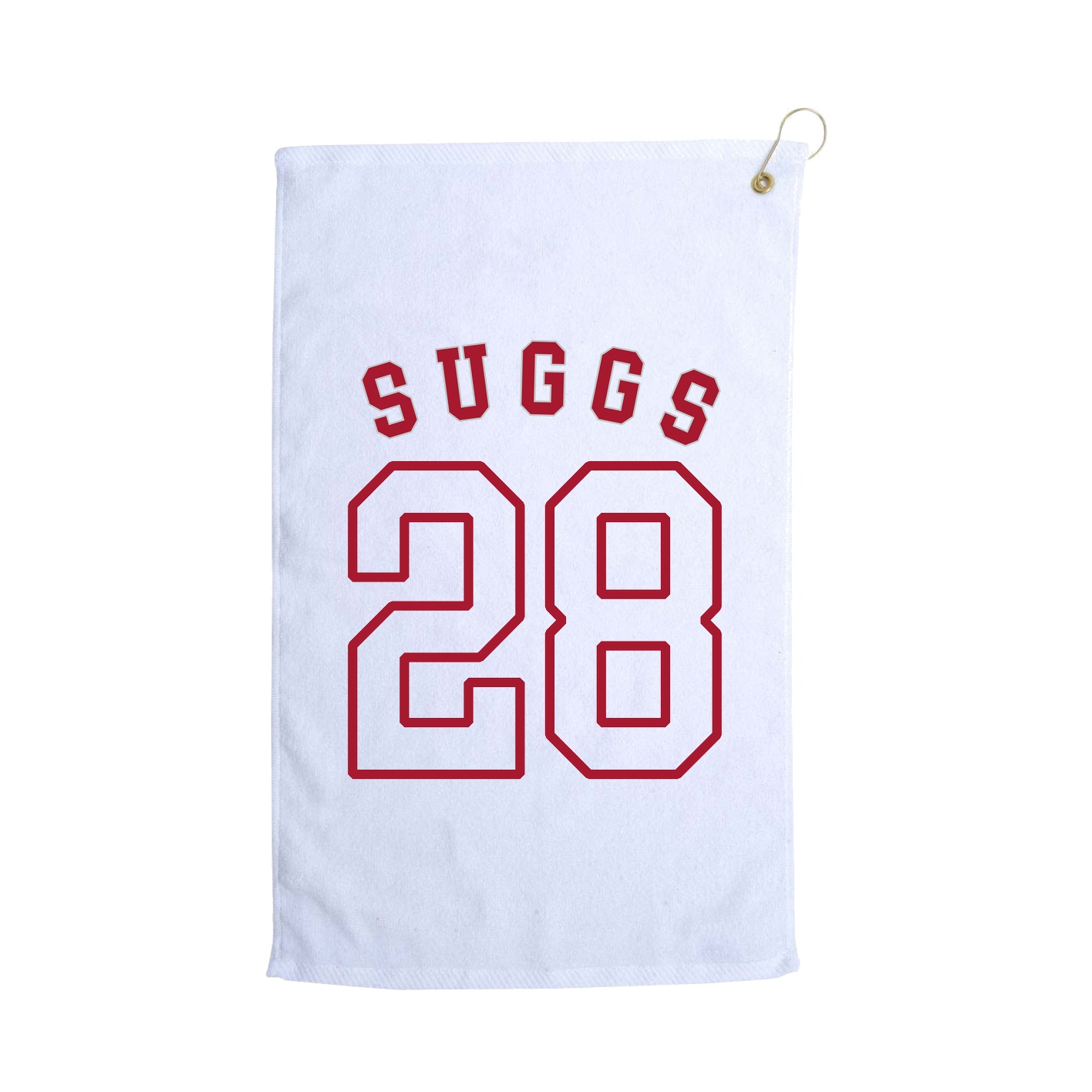 Golf Towel — Shirsey Arch in White