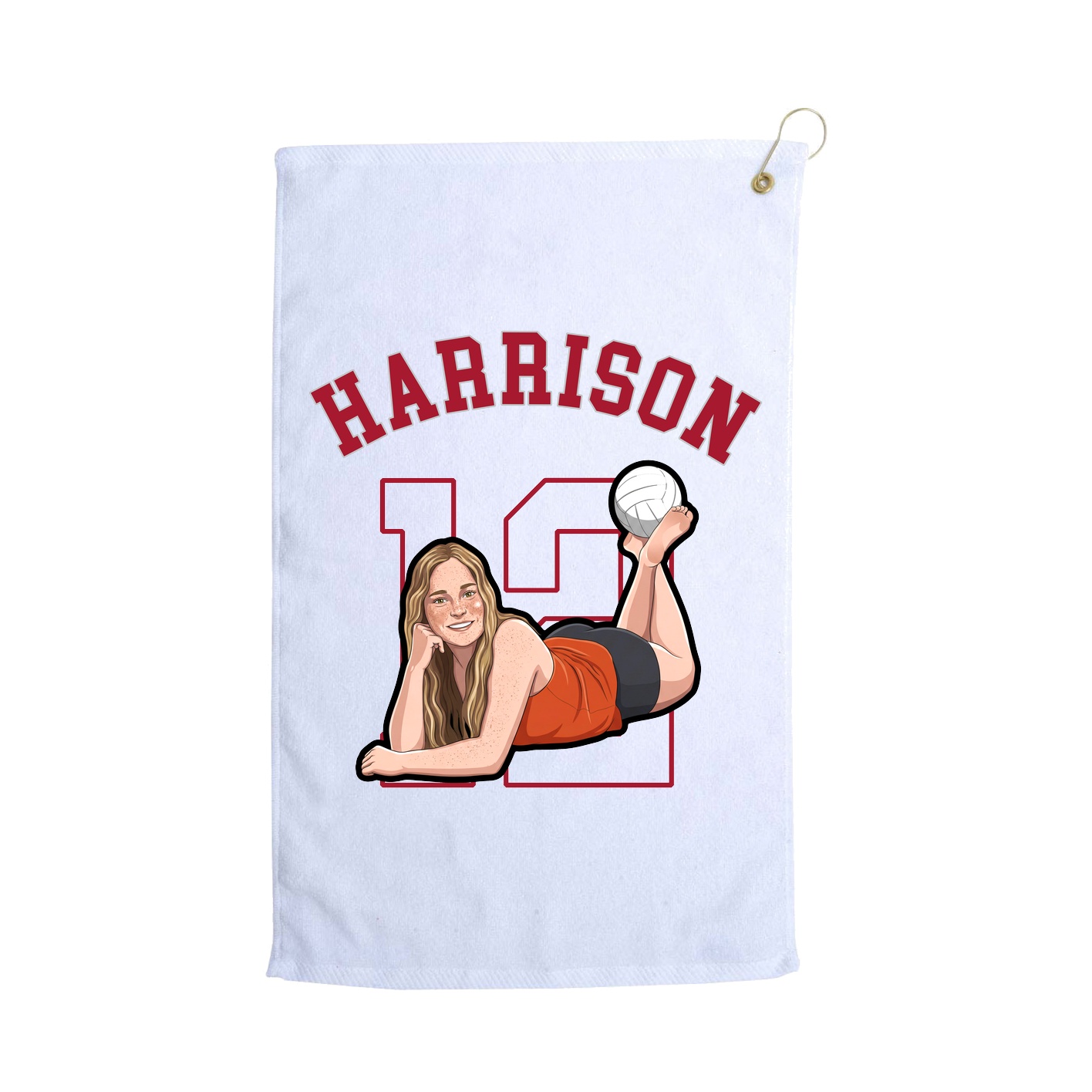 Golf Towel — Shirsey Arch in White