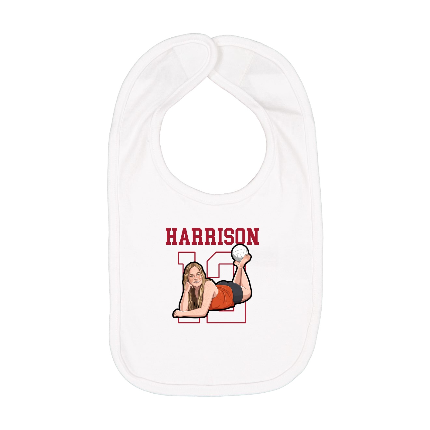 Infant Bib — Shirsey in White