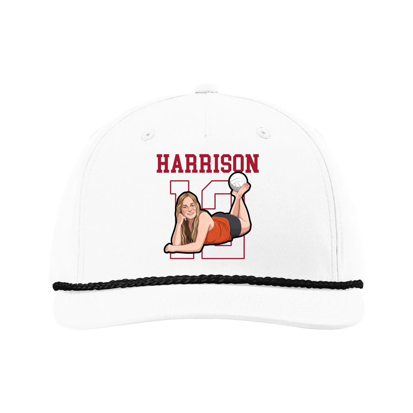 Five-Panel Classic Rope Cap — Shirsey in White