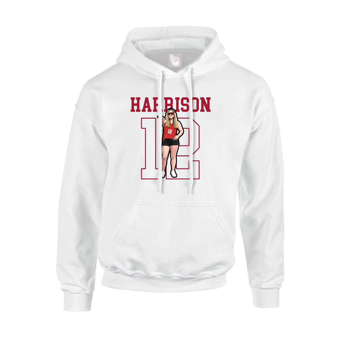 Hoodie — Shirsey in White