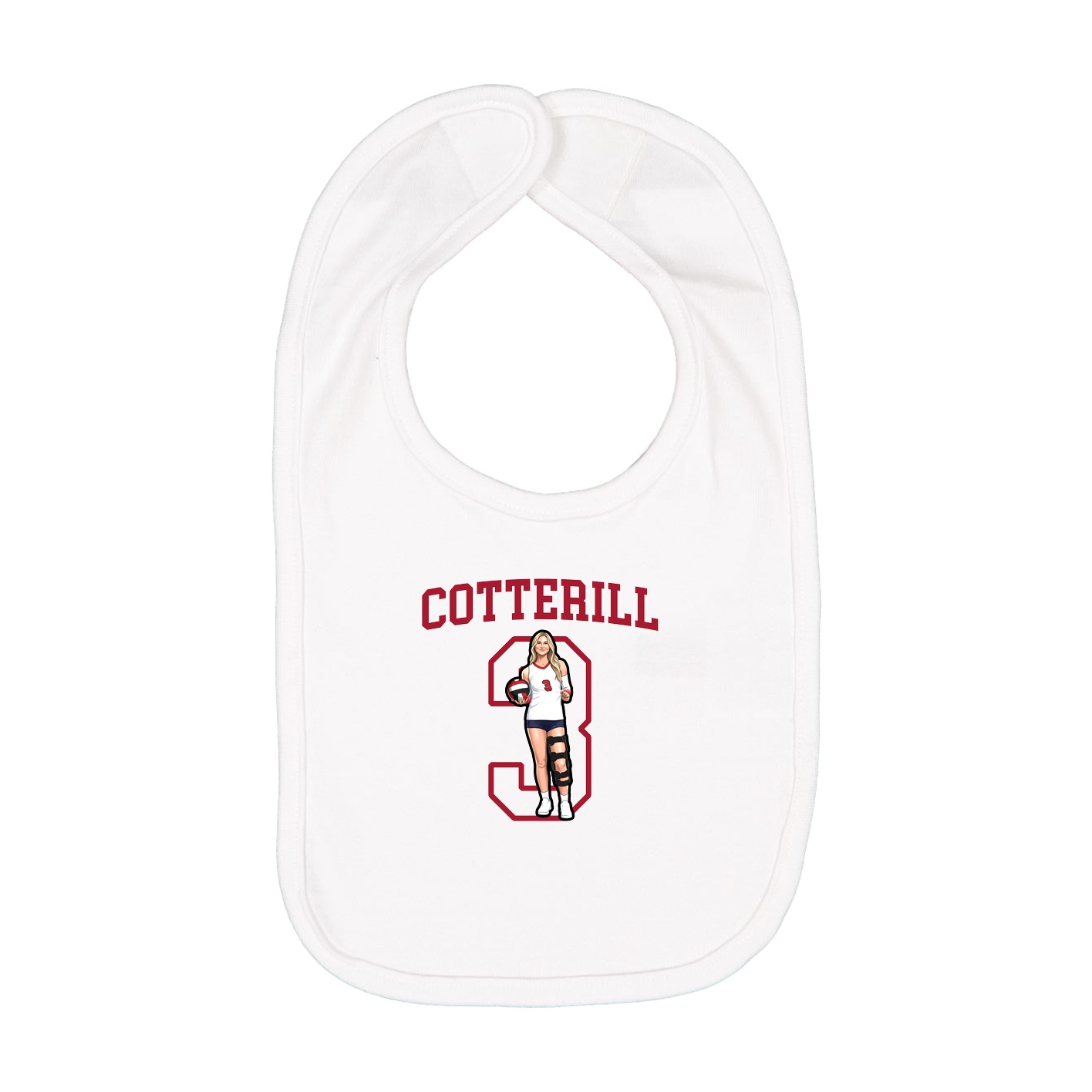 Infant Bib — Shirsey in White