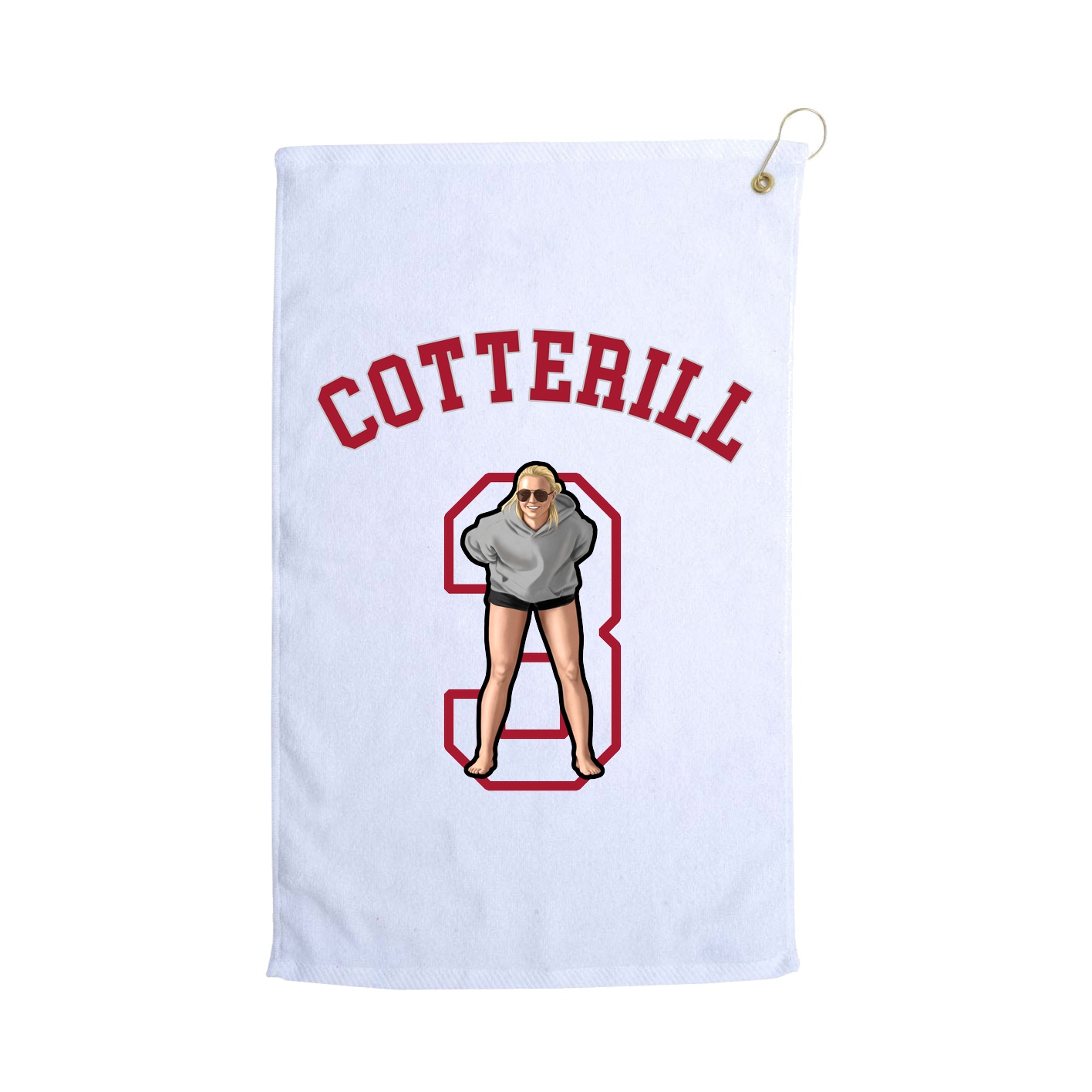 Golf Towel — Shirsey Arch in White