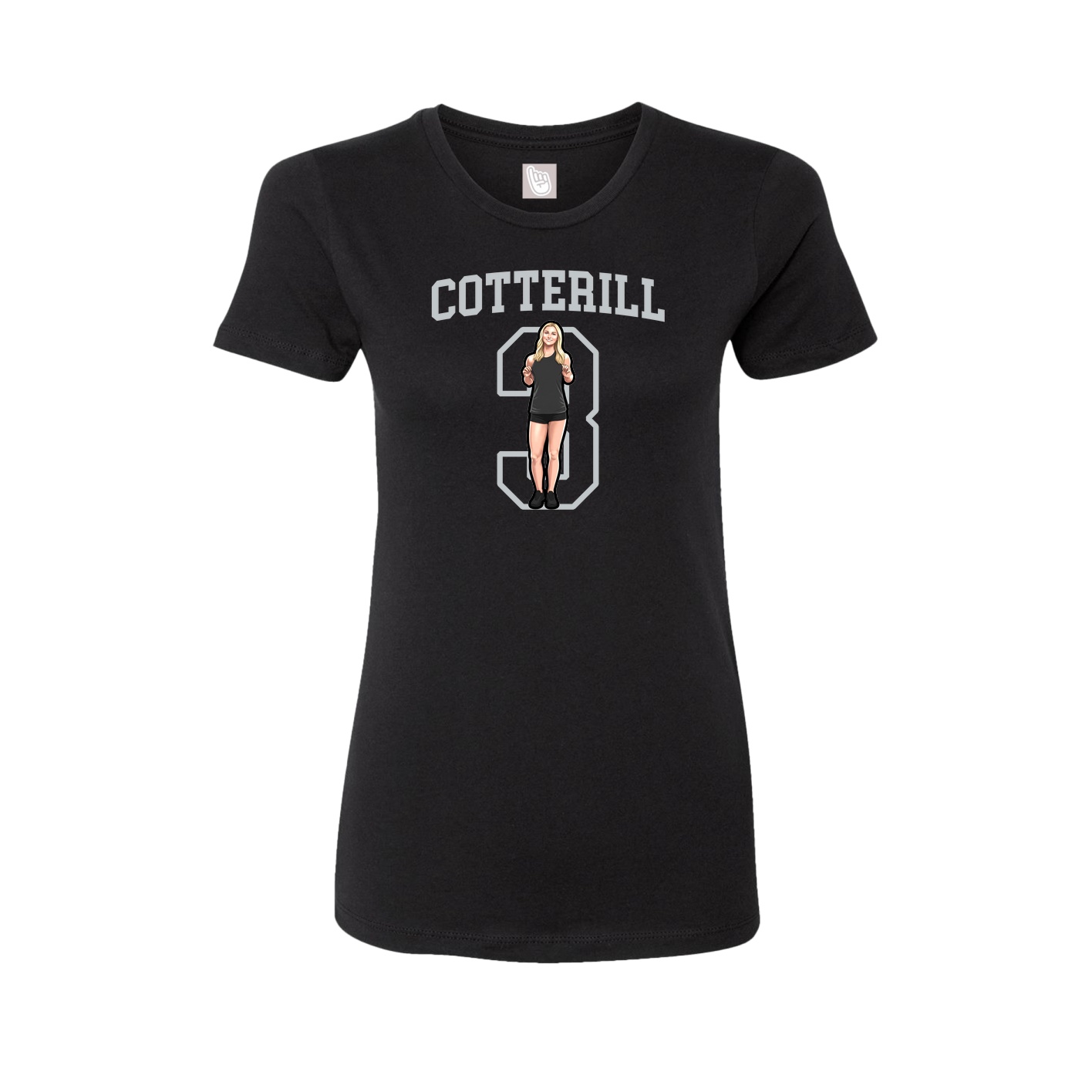 Fitted Women's Tee — Shirsey in Black